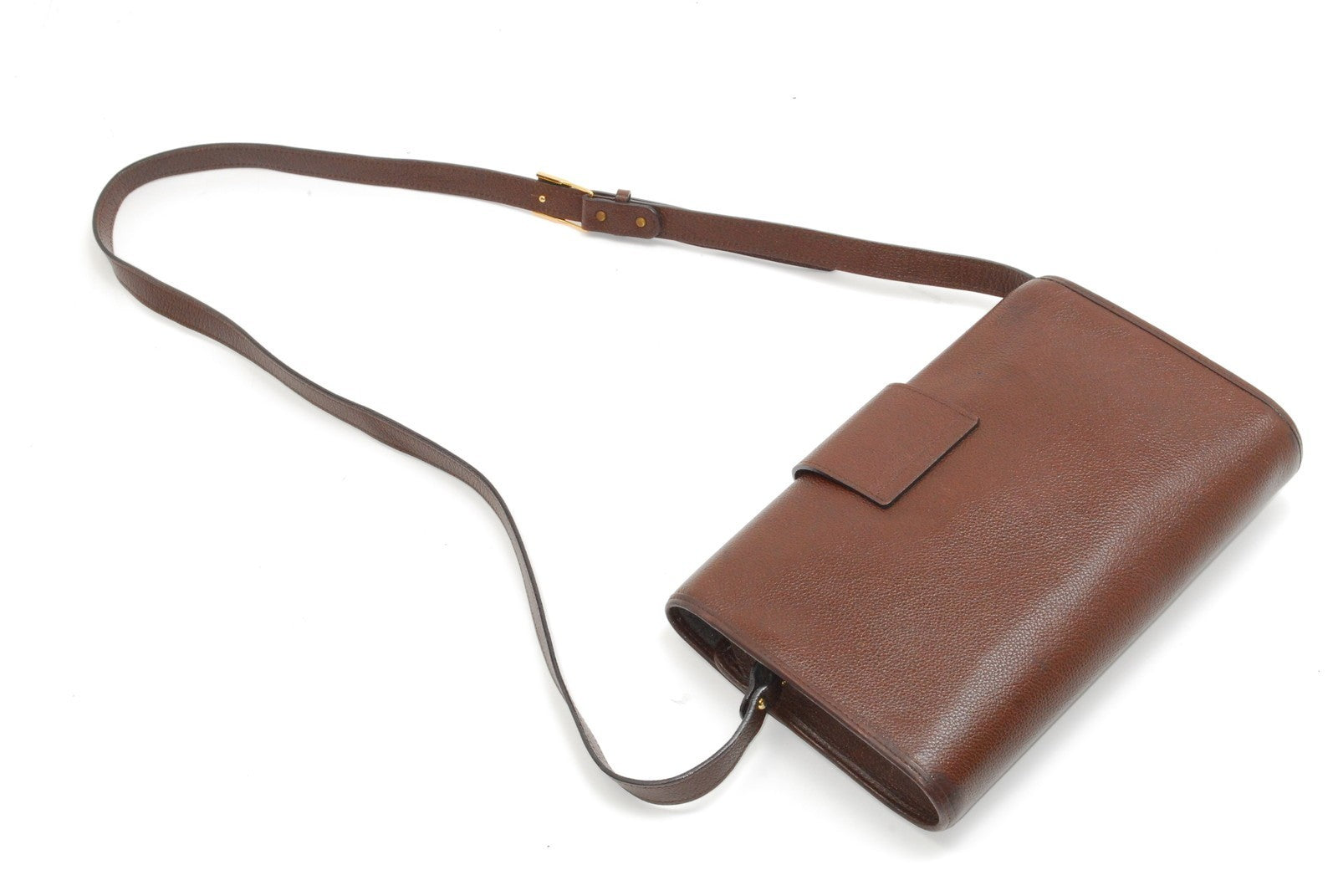 Saint Laurent Vintage Shoulder Cross Body Bag - Brown, Leather
