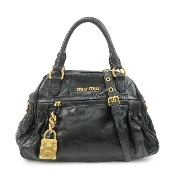 Miu Miu 2way bag - Black, Leather 