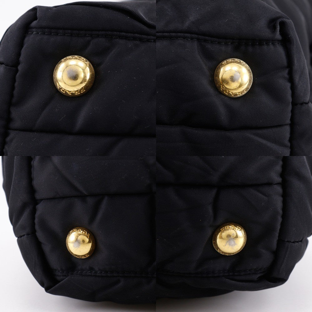 Prada Quilted Tote Handbag - Black, Nylon