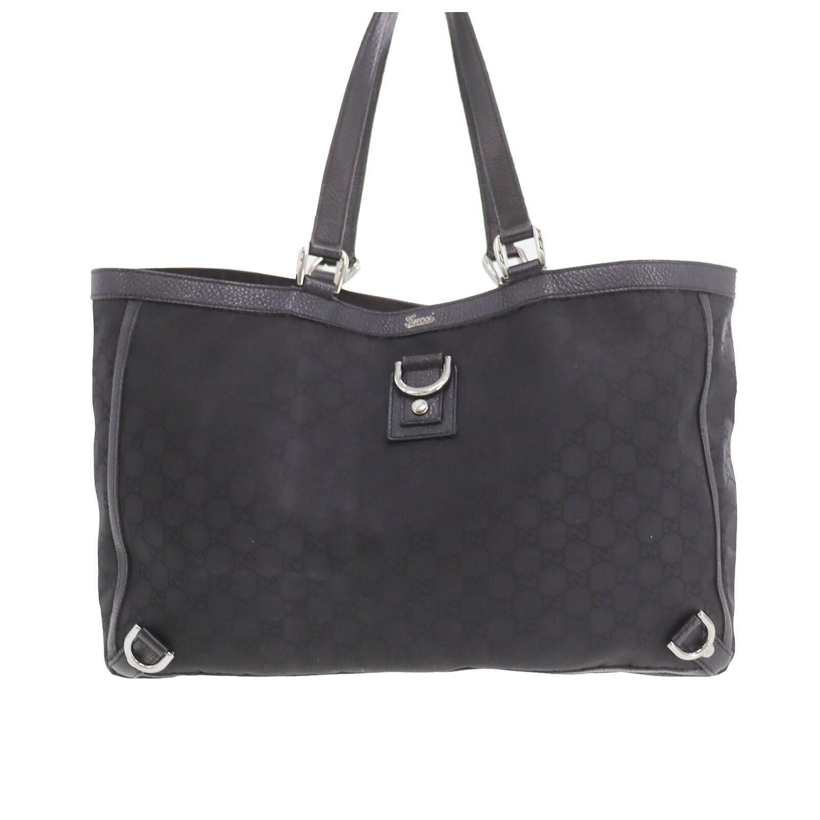 Gucci Abbey Shoulder Tote Bag - Black, Canvas