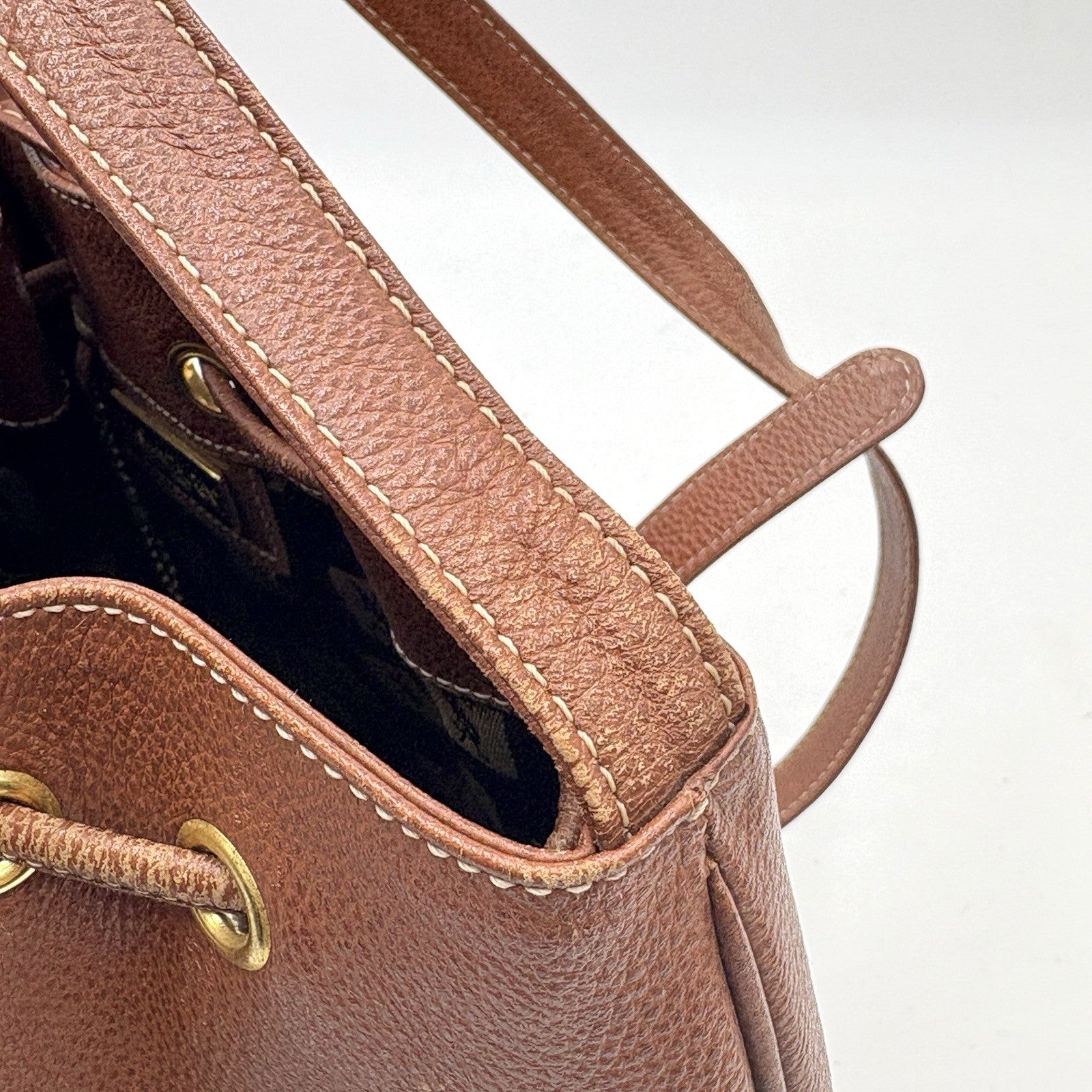 Saint Laurent Yves Cassandra Shoulder Bag - Brown, Leather 