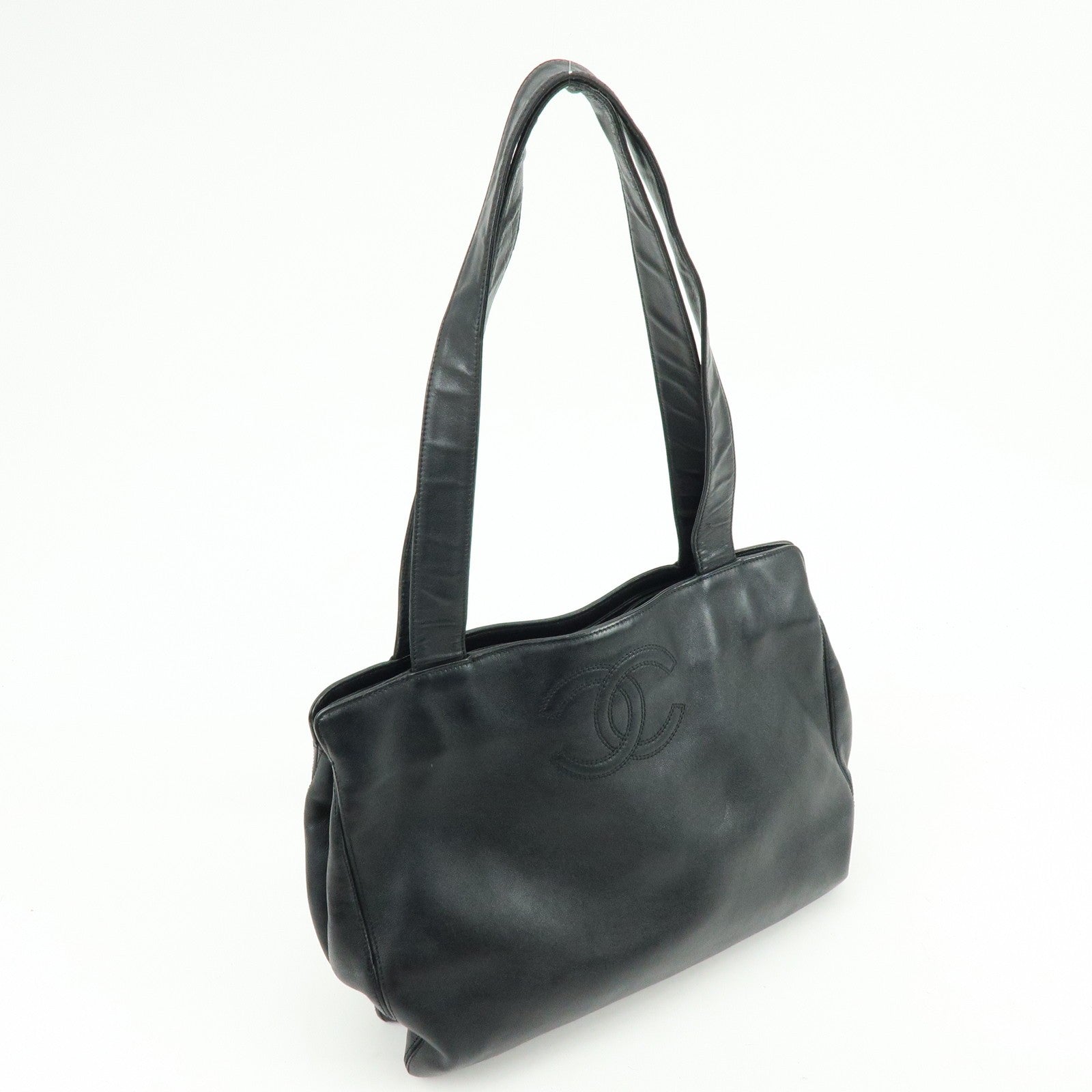 Chanel Calf Leather Tote Bag - Black, Leather