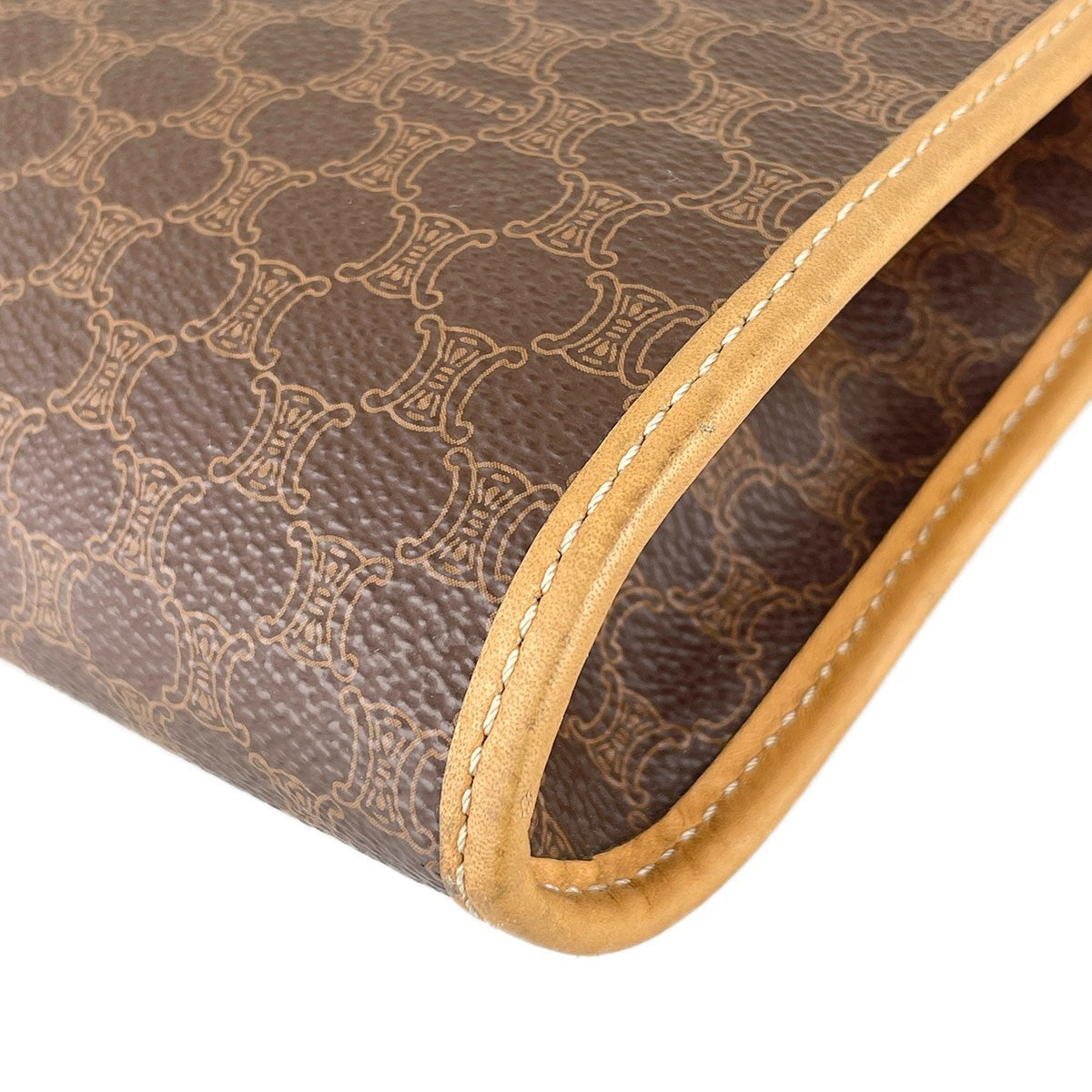 Celine Macadam Clutch Bag - Brown, Leather PVC