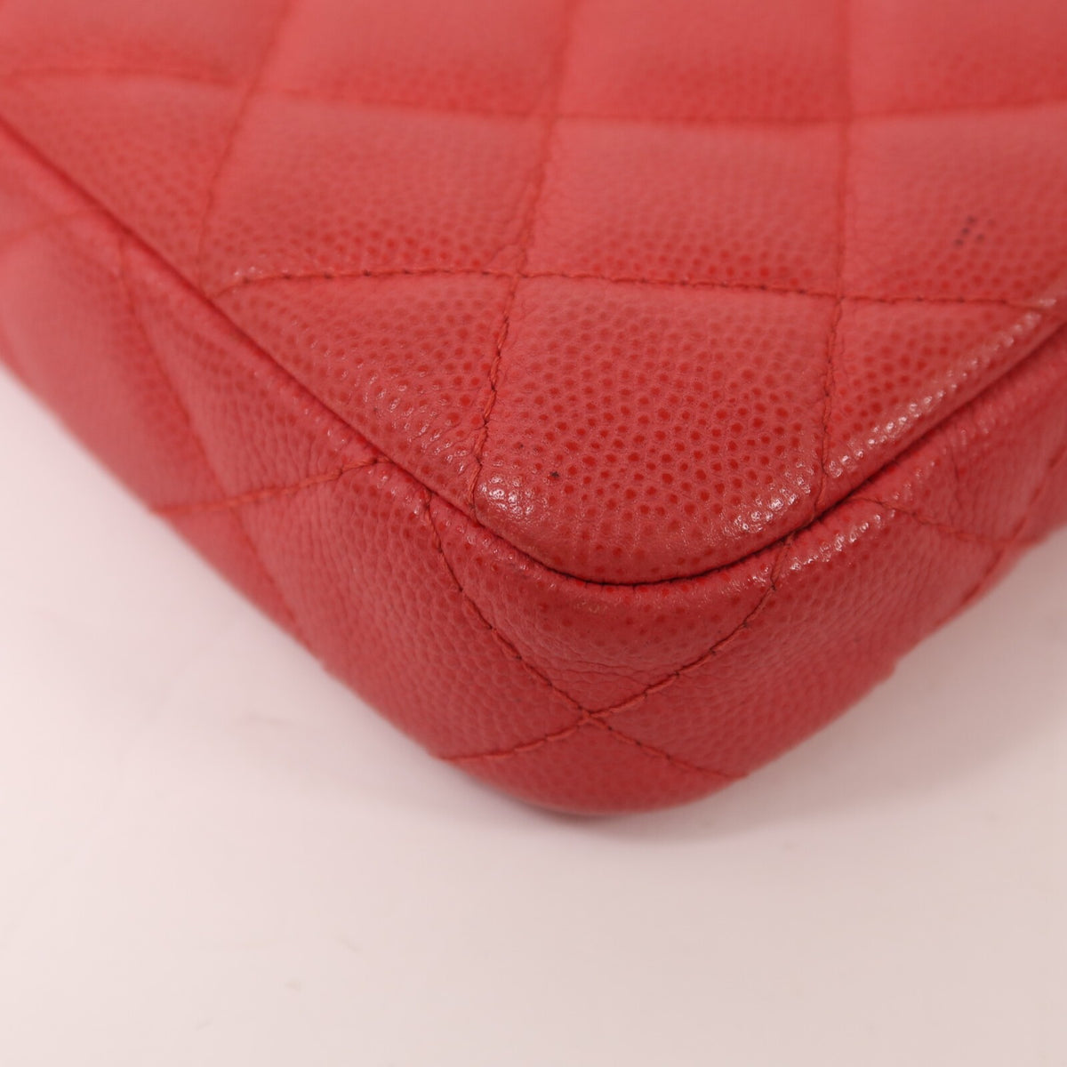 Chanel CC GHW Chain Shoulder Bag - Pink, Calfskin Leather-  מגיע עם כרטיס