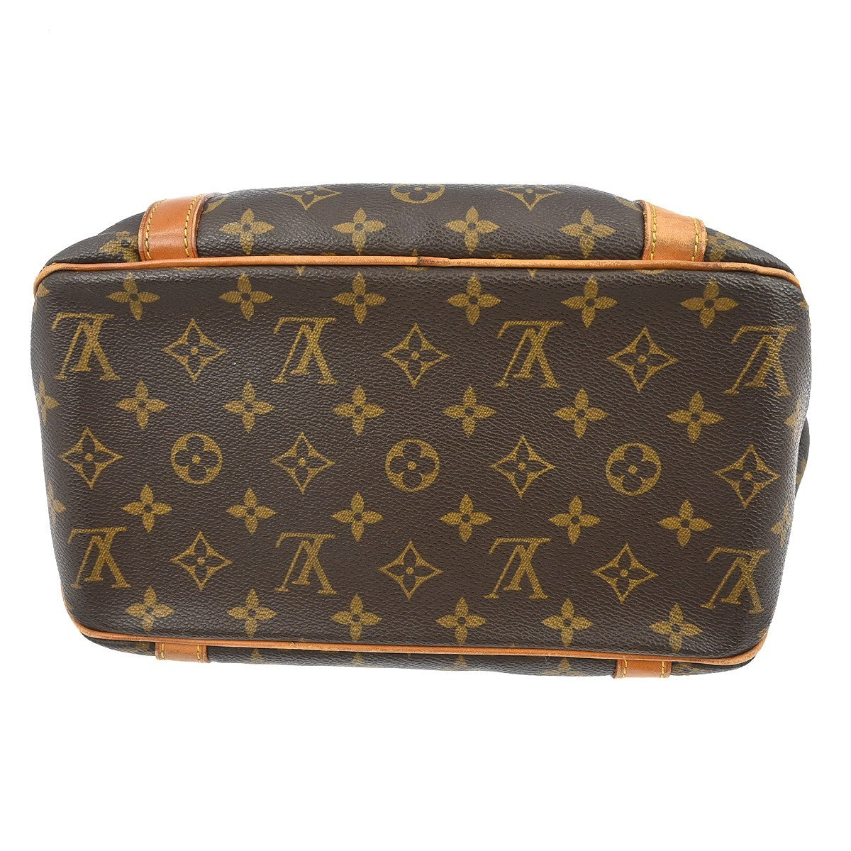Louis Vuitton Sac Shopping Shoulder Bag - Browns, Monogram Canvas, Leather