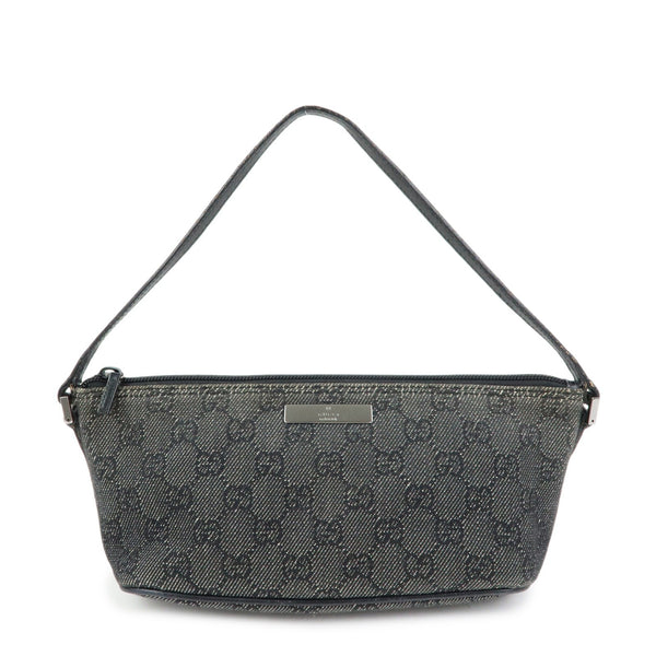 Gucci Boat Bag Accessory Pouch - Black, GG Canvas Leather