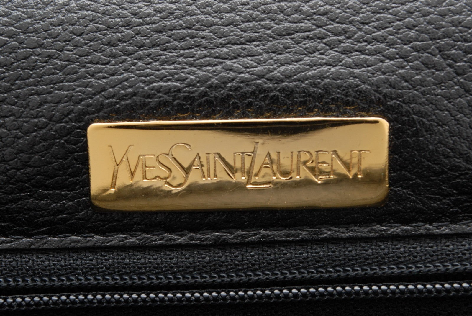 Saint Laurent Yves Vintage Clutch - Black, Leather