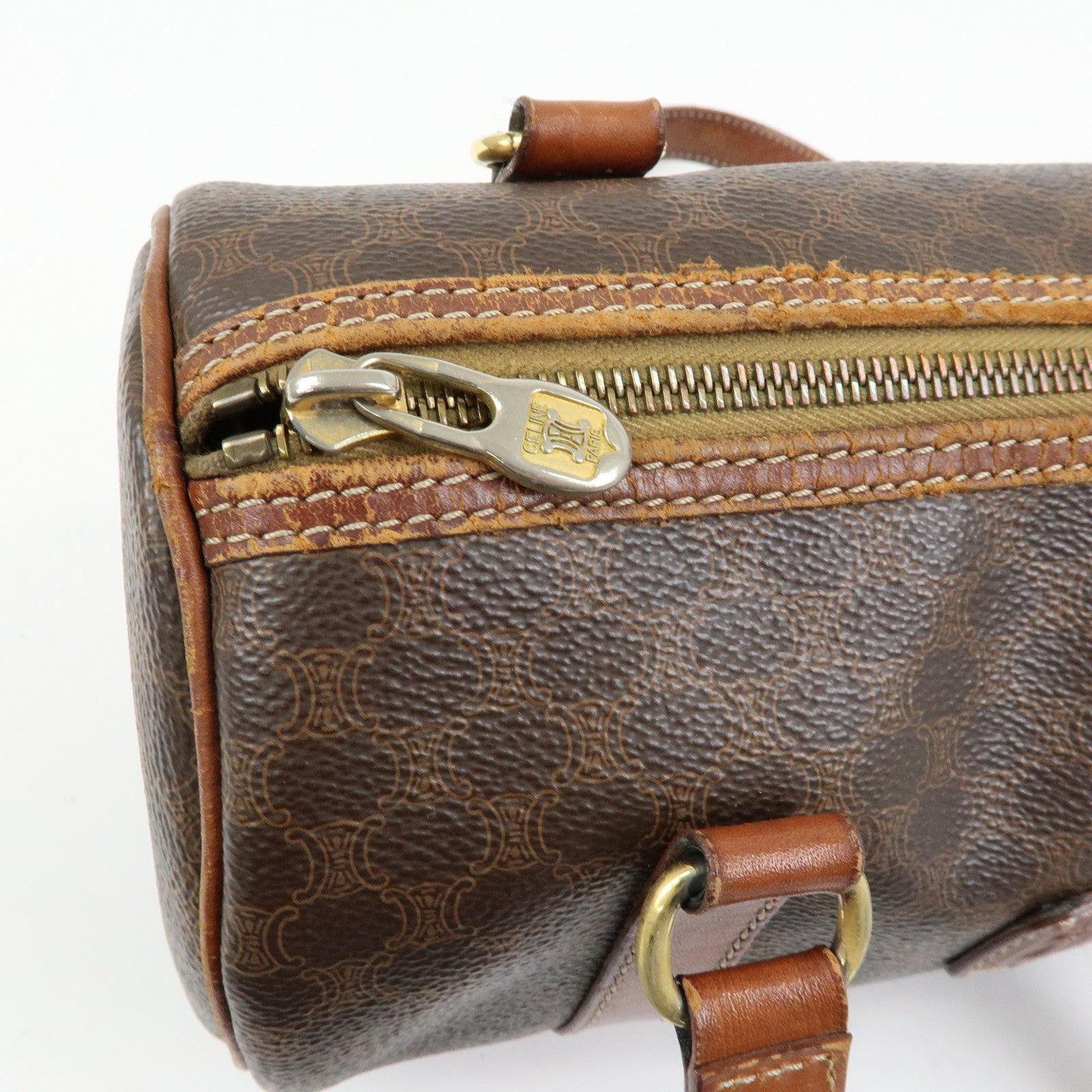 Celine Macadam Shoulder Bag - Brown, PVC Coated Canvas 