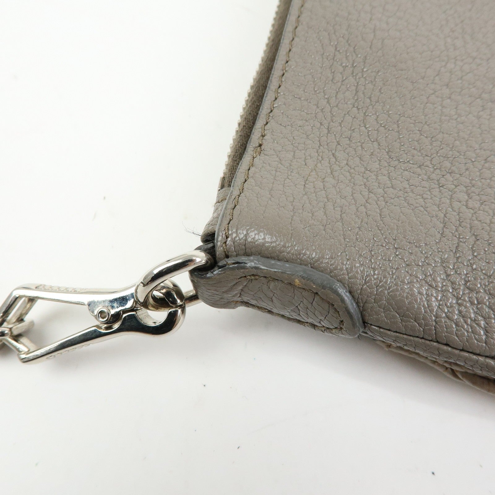 Miu Miu Madras 2Way Handbag - Greige, Leather
