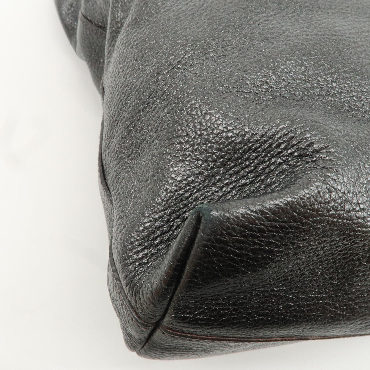 PRADA Leather 2 Way Tote Bag - Metallic Gray, Leather