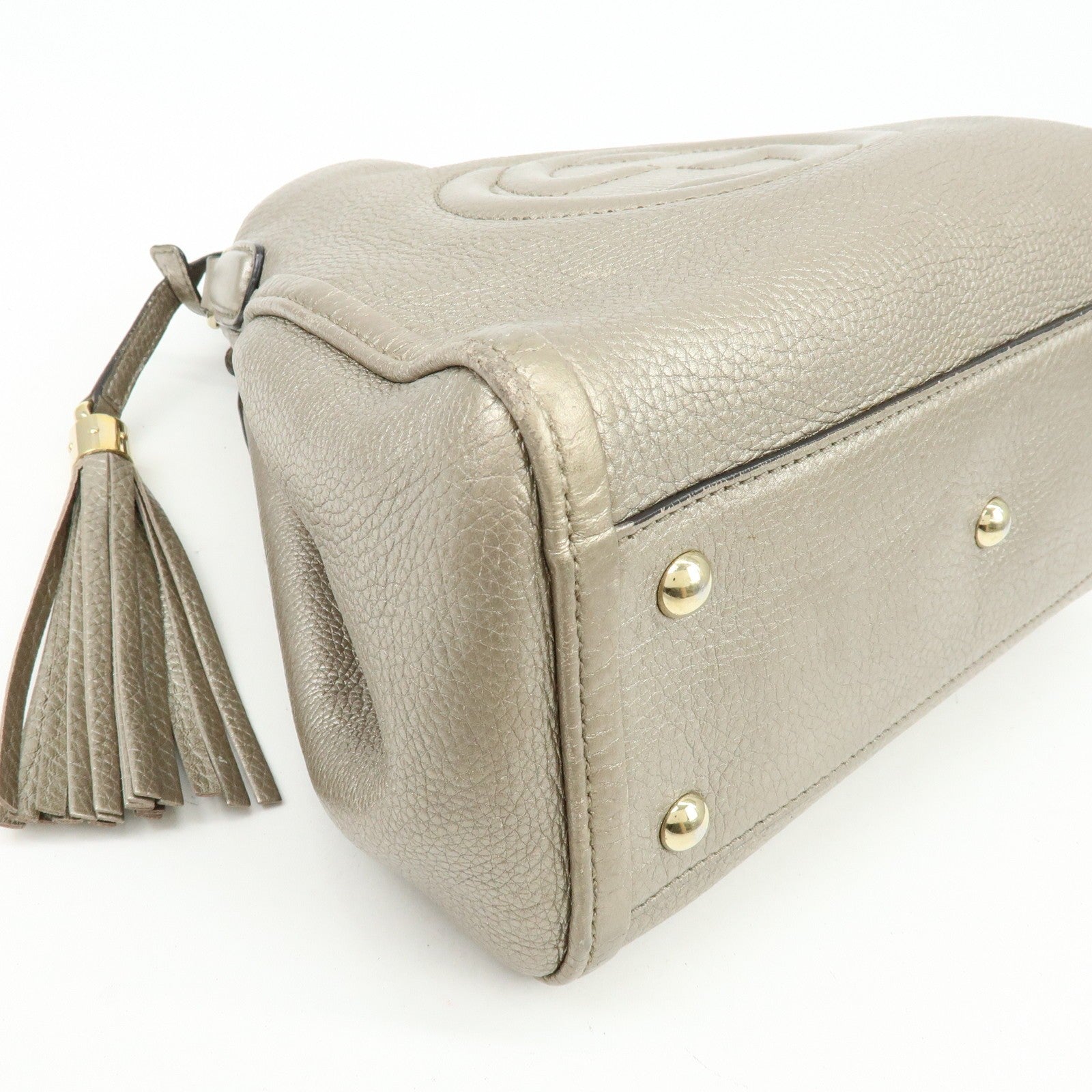 Gucci Soho Interlocking G 2Way Bag - Champaign Gold, Leather