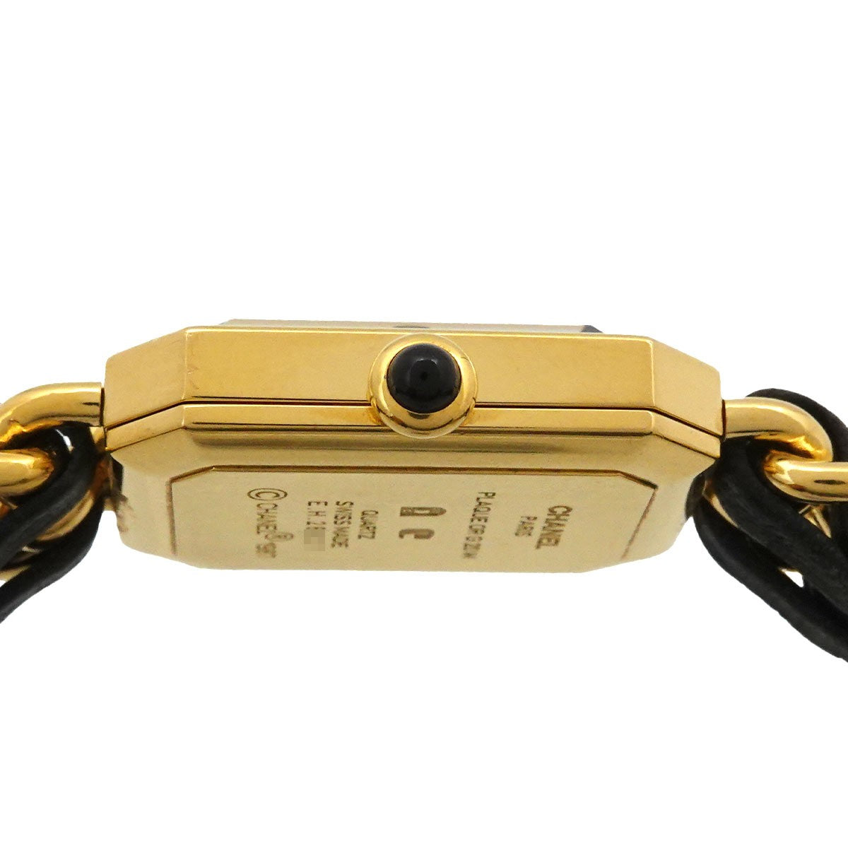 CHANEL Premiere Size L H0001 Watch - Black, Stainless steel/Leather
