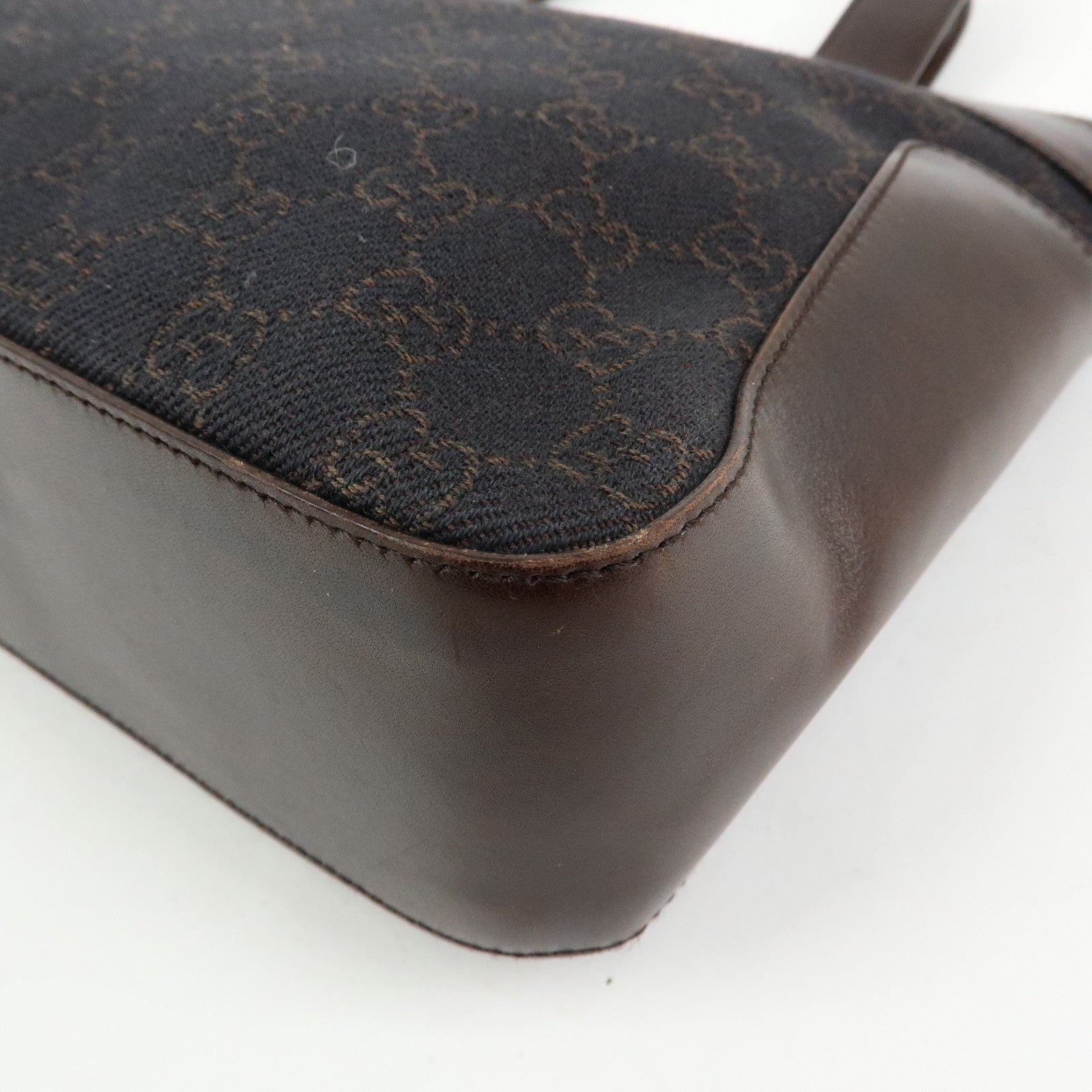 Gucci Hand Bag - Dark Brown, Canvas Leather