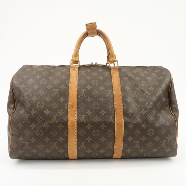 Louis Vuitton Monogram Keep All 50 Boston Bag - Brown, Monogram Canvas, Nume Leather 