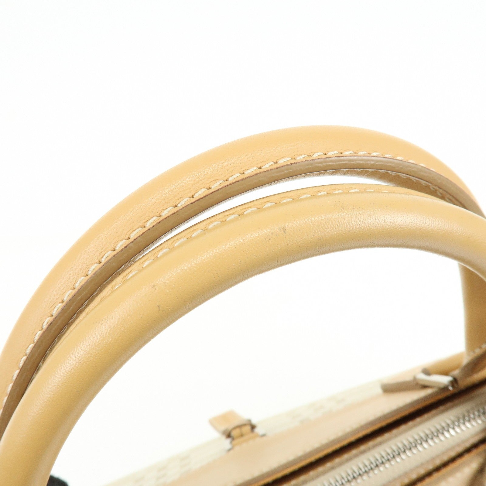 Burberry Tote Bag - Beige, Canvas Leather