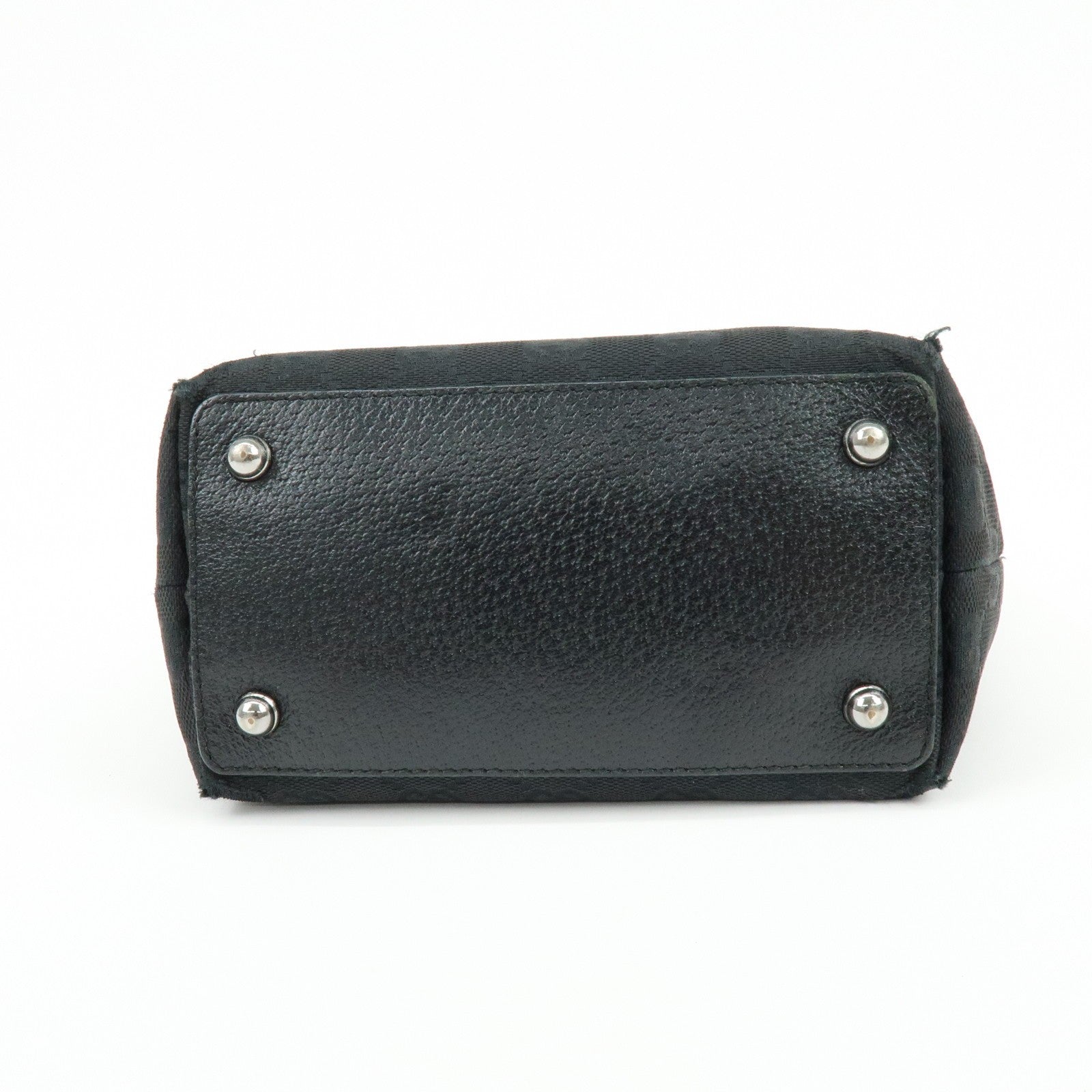 Gucci Tote Bag - Black, GG Canvas, Leather