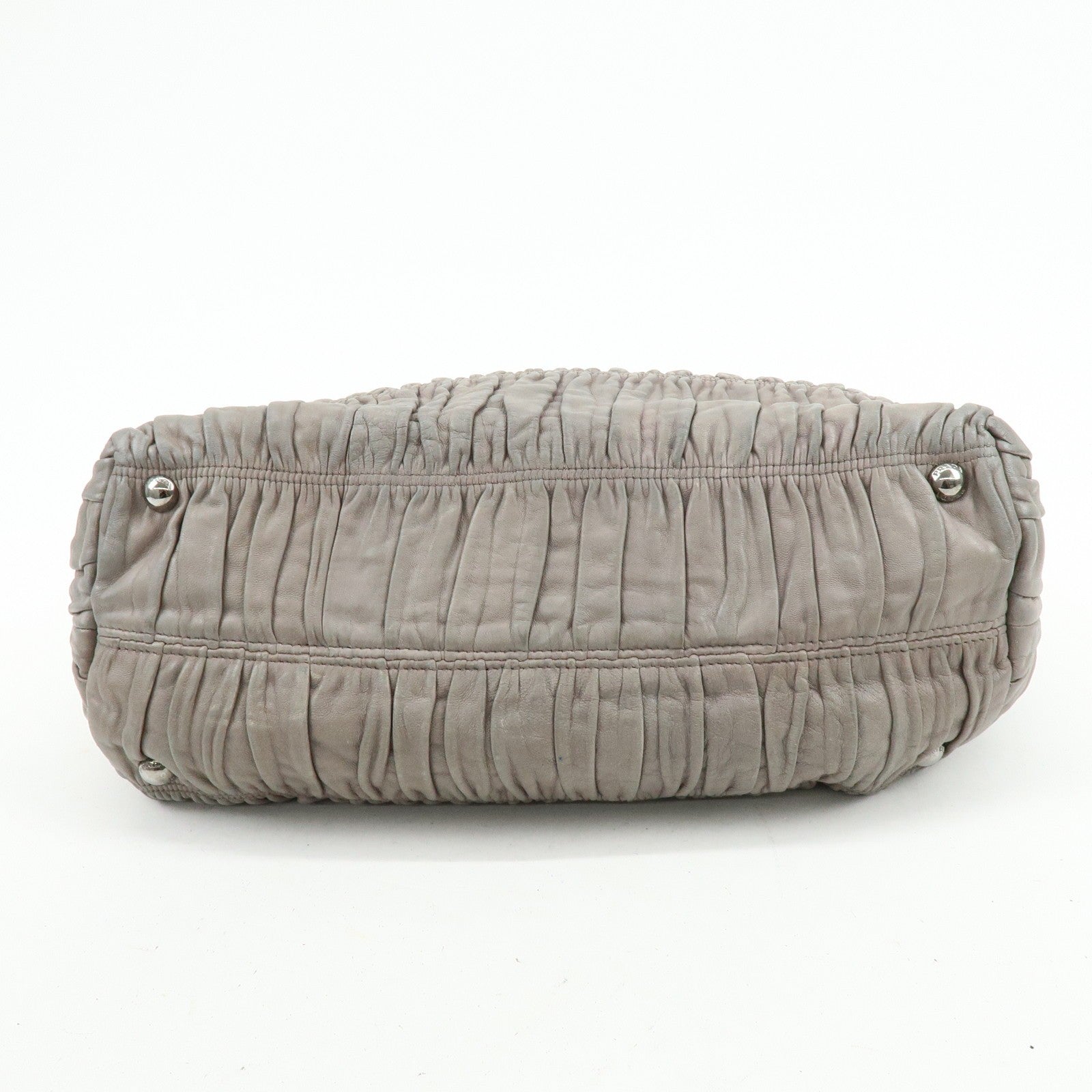 Prada 2Way Bag Hand Bag - Gray, Leather