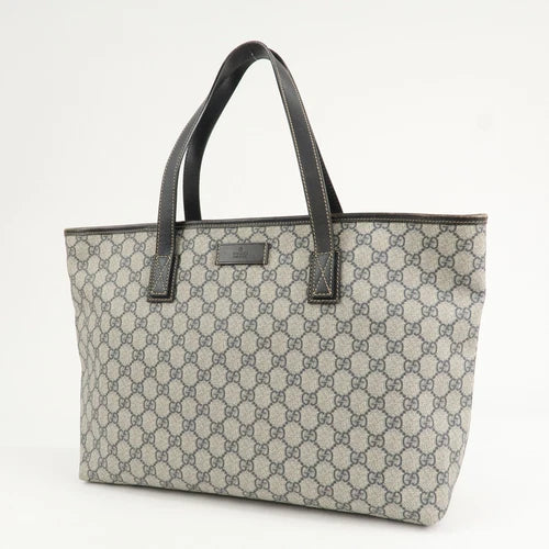 Gucci Supreme Leather Tote Bag - Beige, PVC