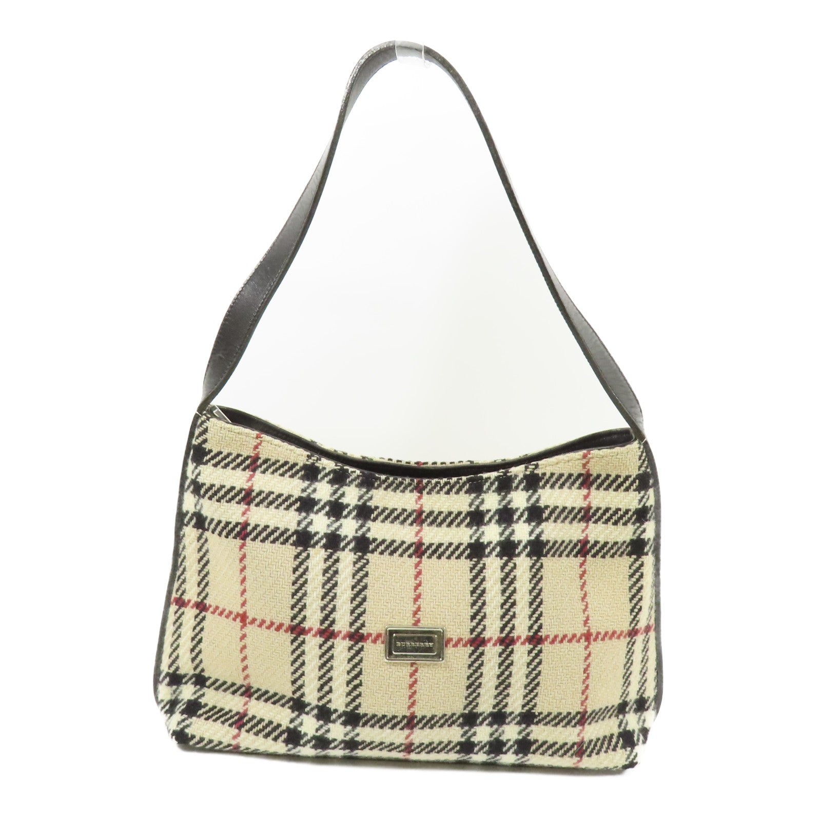 Burberry SHW Shoulder Bag - Beige, Wool