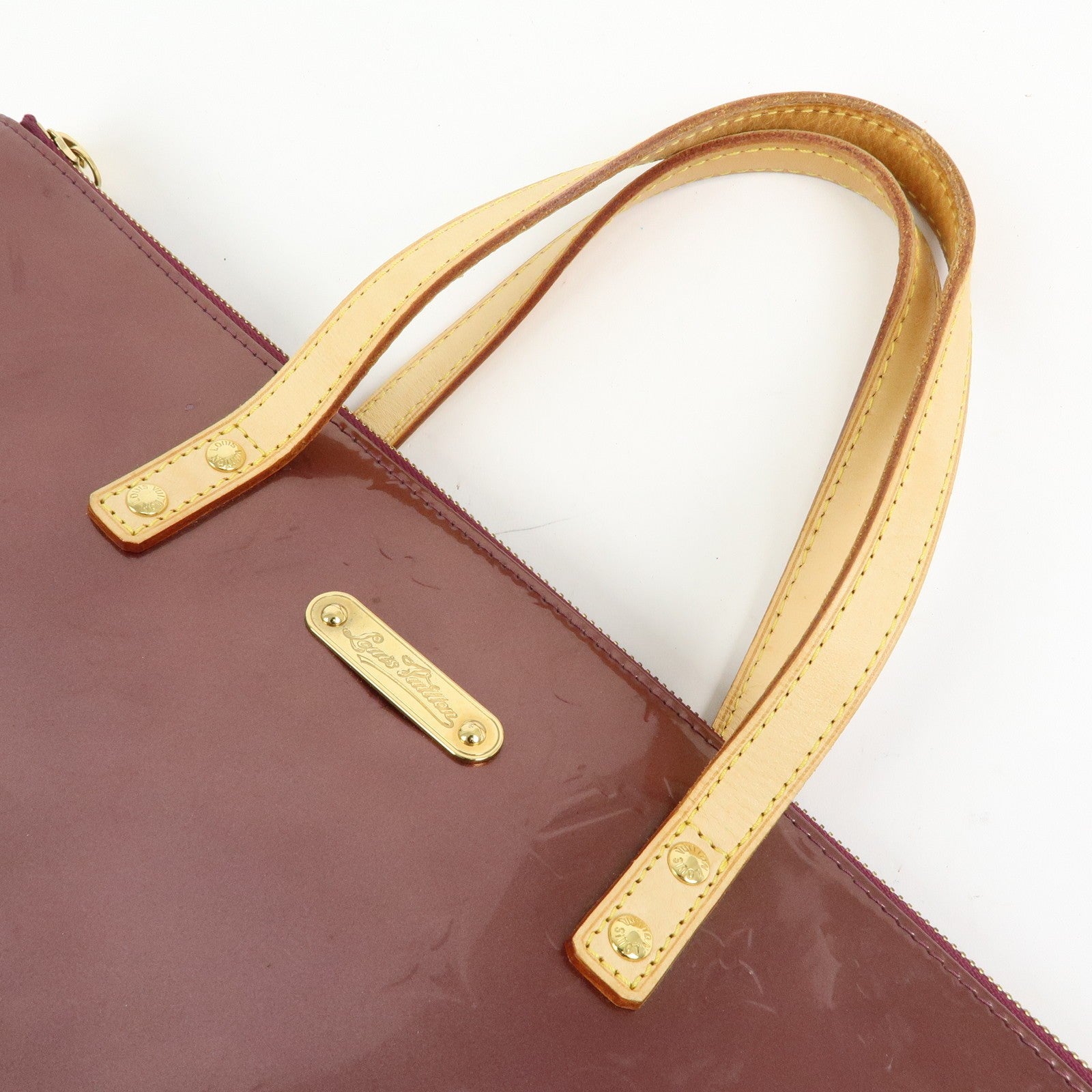 Louis Vuitton Monogram Vernis Bellevue PM Hand Bag Violet