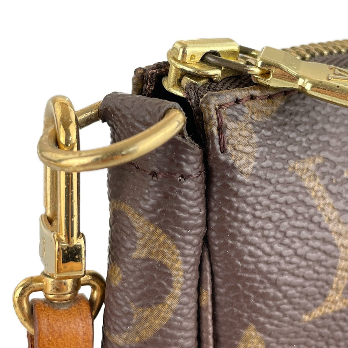 Louis Vuitton Pochette Accessoires Handbag - Brown, Coated Canvas