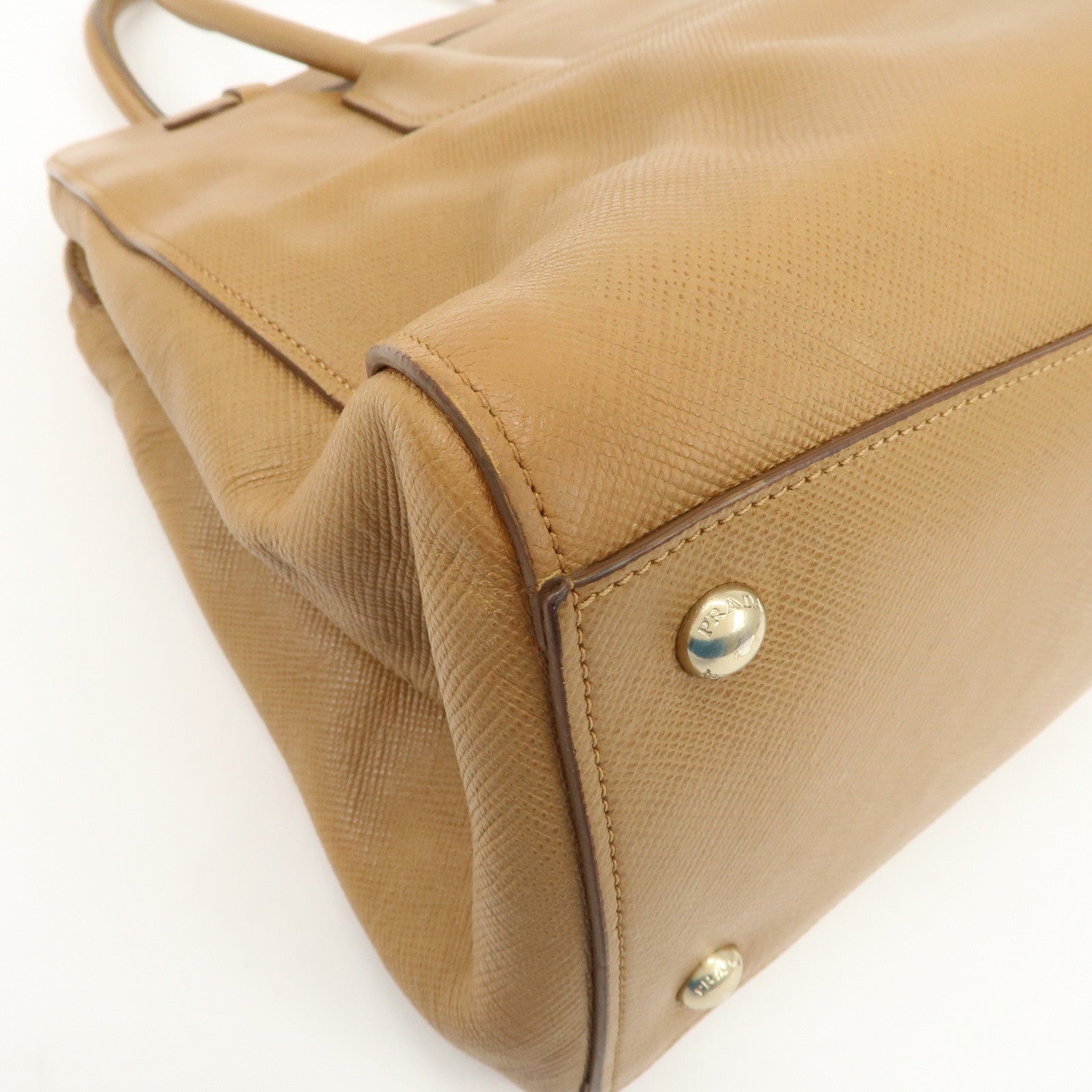 Prada Hand Bag - Light Brown, Leather
