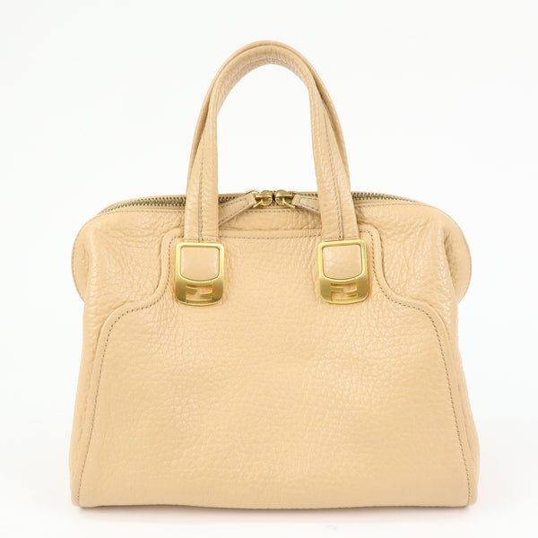 Fendi 8BL114 Hand Bag - Beige, Leather