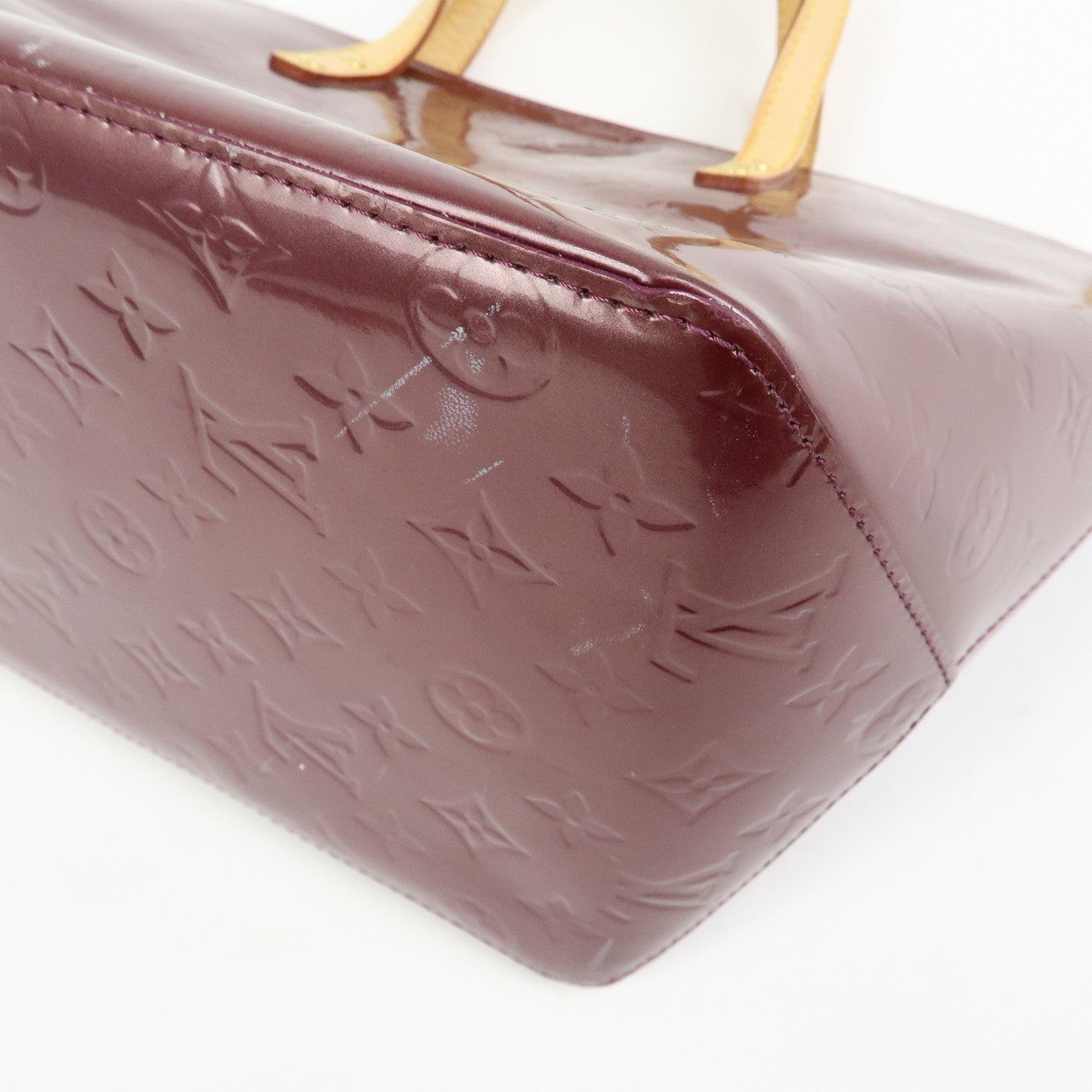 Louis Vuitton Monogram Vernis Bellevue PM Hand Bag Violet
