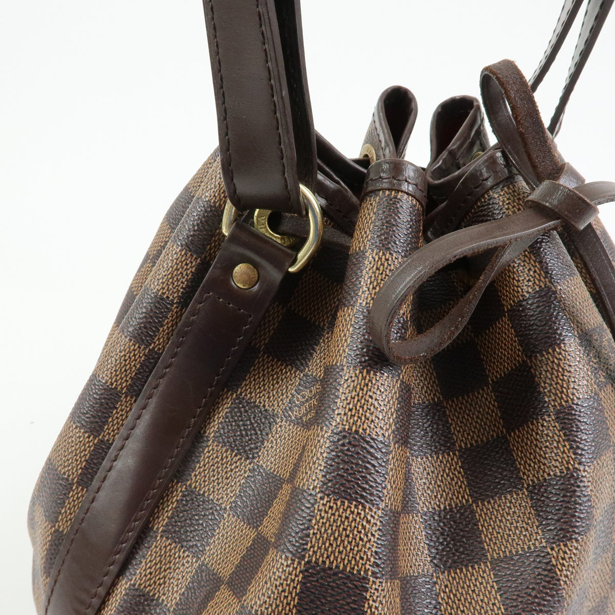 Louis Vuitton Petit Noe Shoulder Bag - Brown, Damier Canvas, Leather
