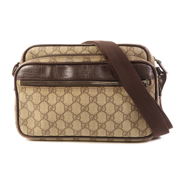 Gucci GG SHW Shoulder Bag - Brown, PVC Coated Canvas