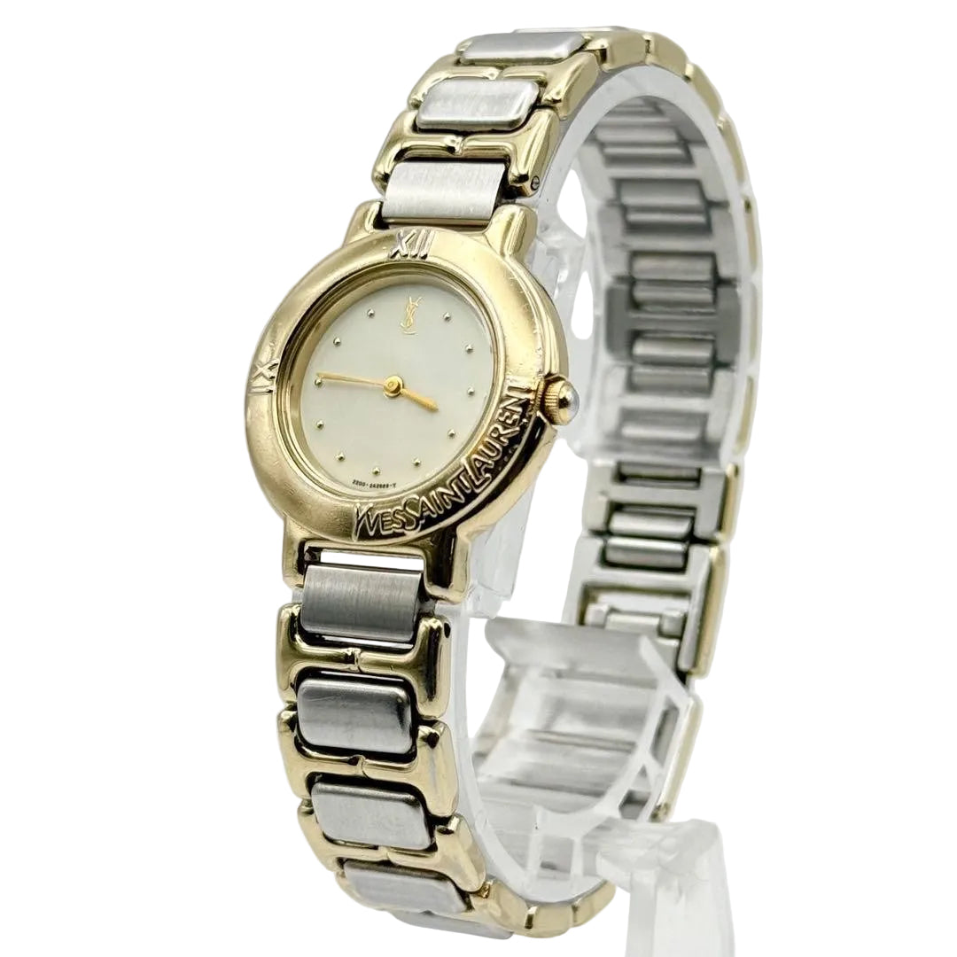 Saint Laurent Quartz Watch - White, Metal