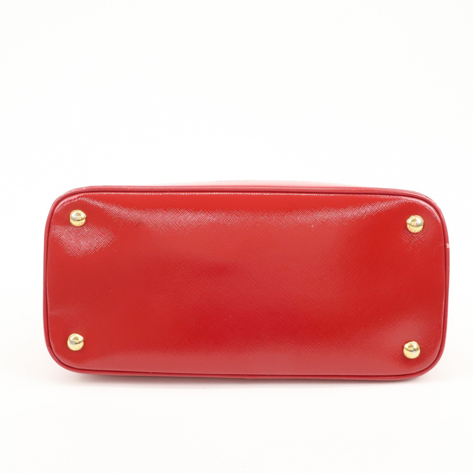 Prada BN2567 Hand Bag - Red, Patent Leather 