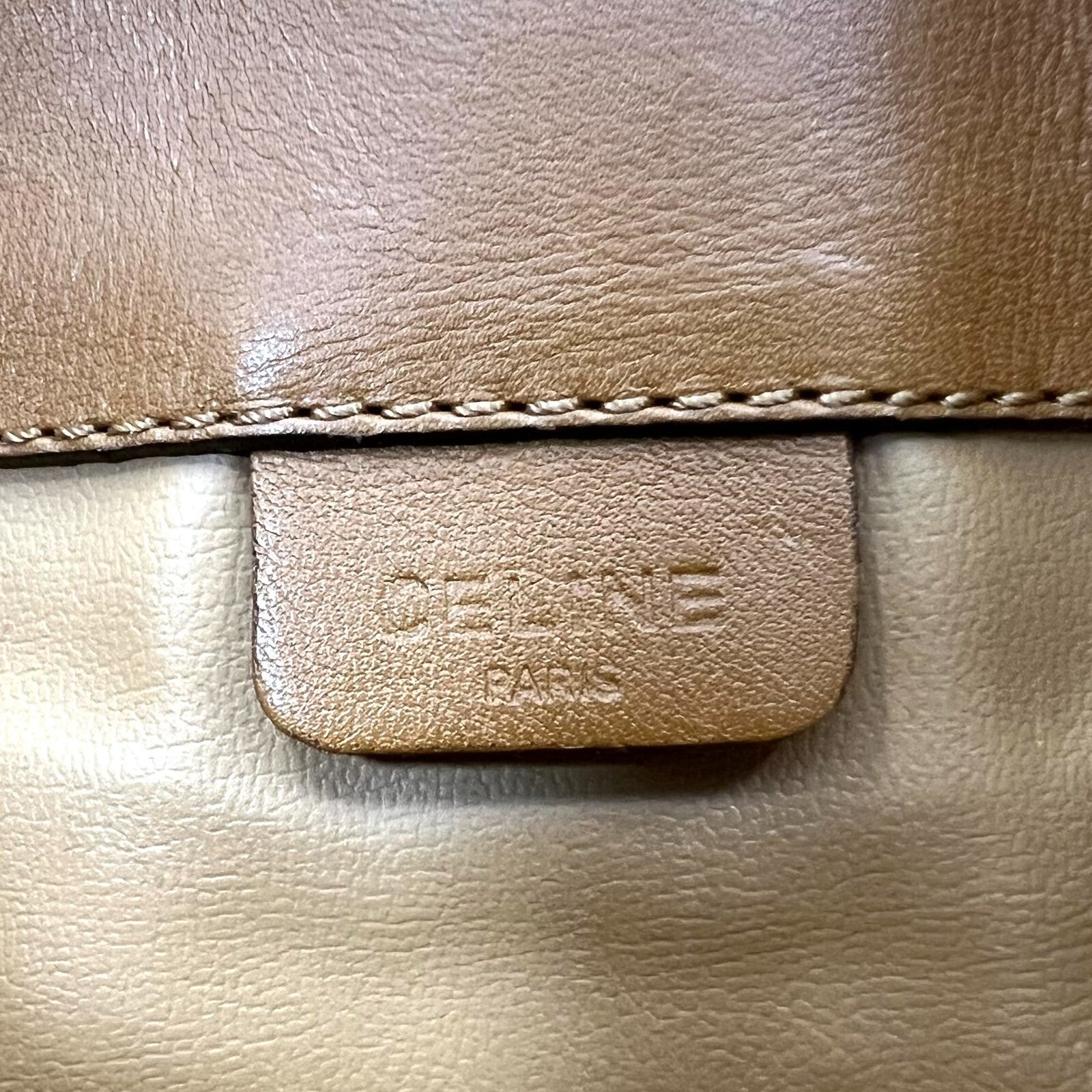 Celine Macadam Clutch - Ivory, Leather