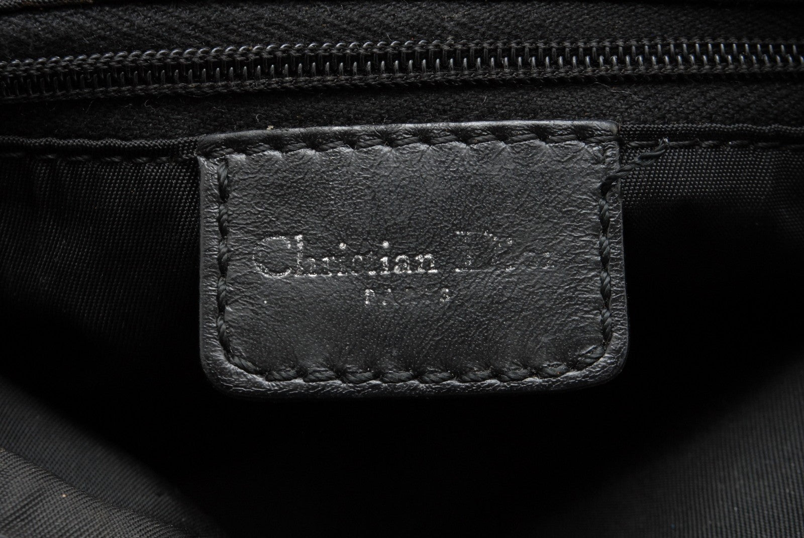 Christian Dior Trotter Boston Bag - Navy Black, Canvas Leather