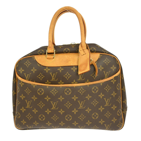 Louis Vuitton Deauville Bowling Vanity Handbag - Brown, Monogram Canvas, Leather 