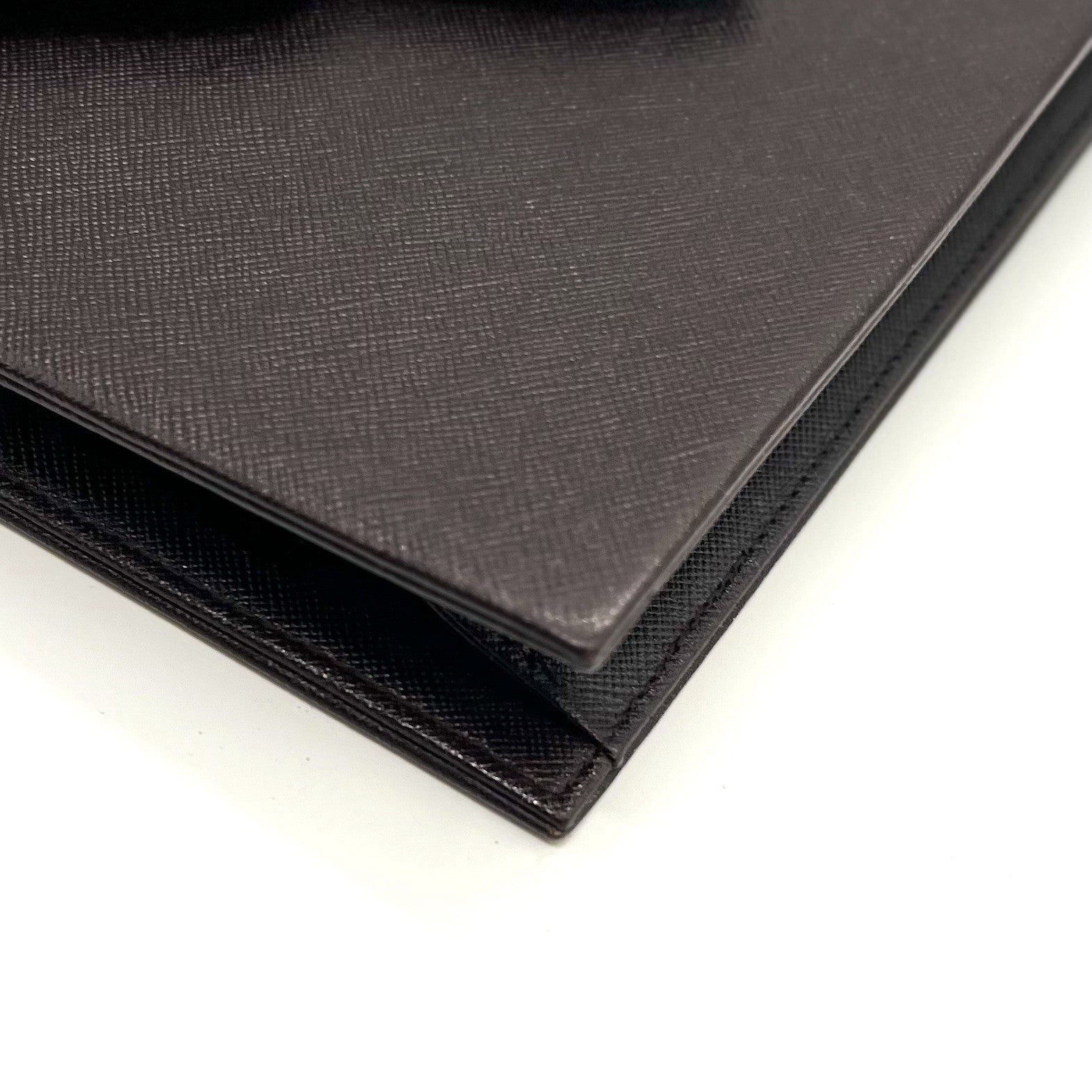 Saint Laurent YSL Vintage Clutch Bag - Brown, Saffiano Leather 