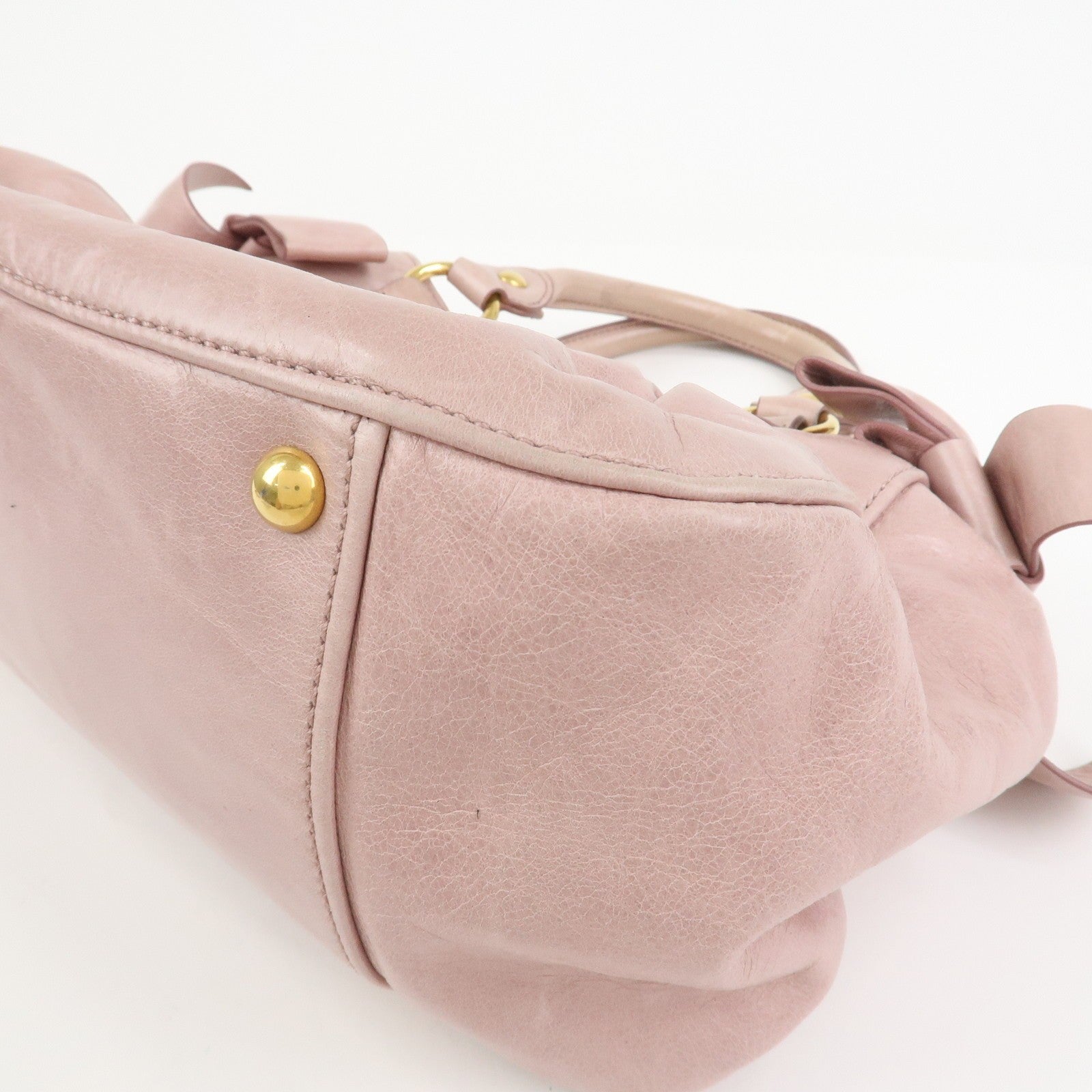 Miu Miu Hand Shoulder Bag - Pink, Leather