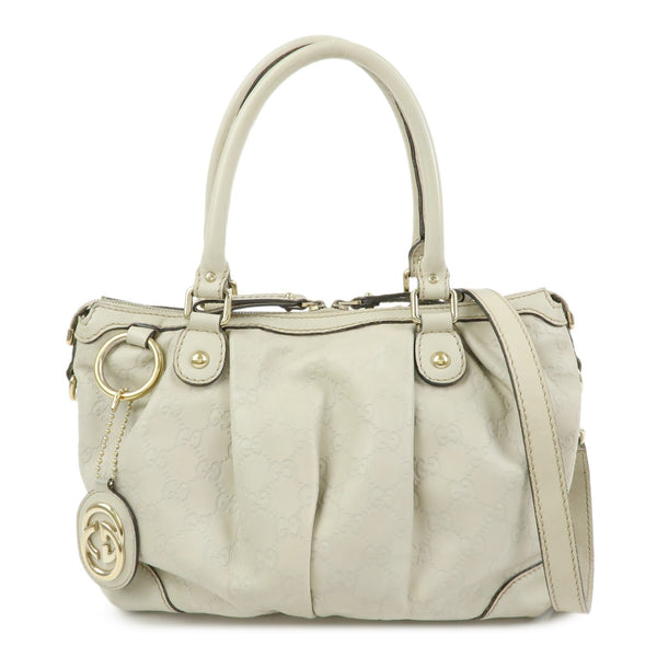 Gucci Sukey 2Way Hand Bag - Ivory, Guccissima Leather