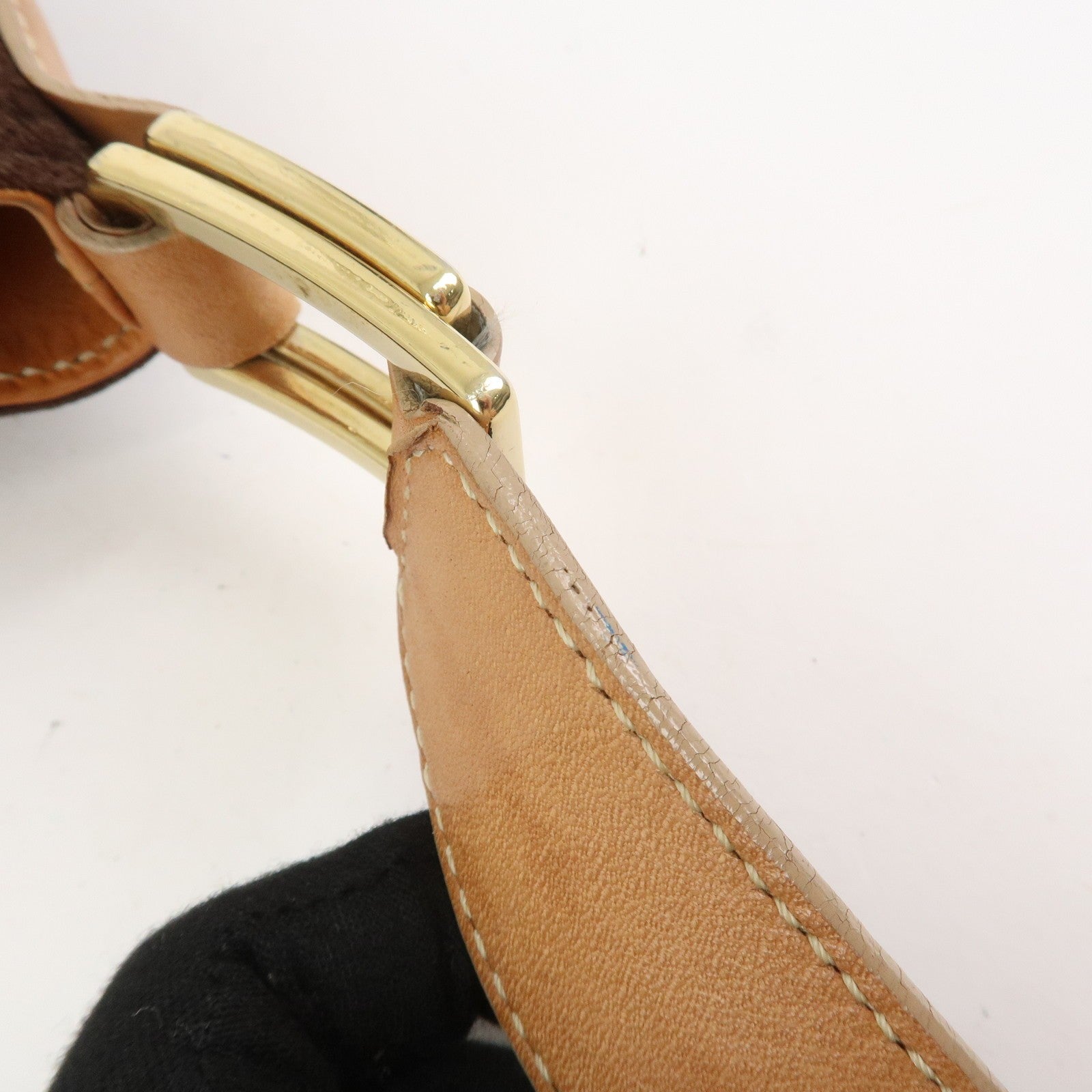 Celine C Macadam Shoulder Bag - Brown, Suede Leather 