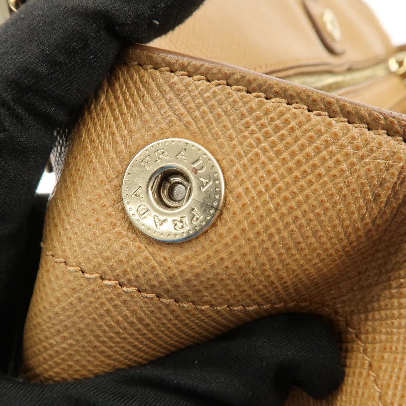 Prada Hand Bag - Light Brown, Leather