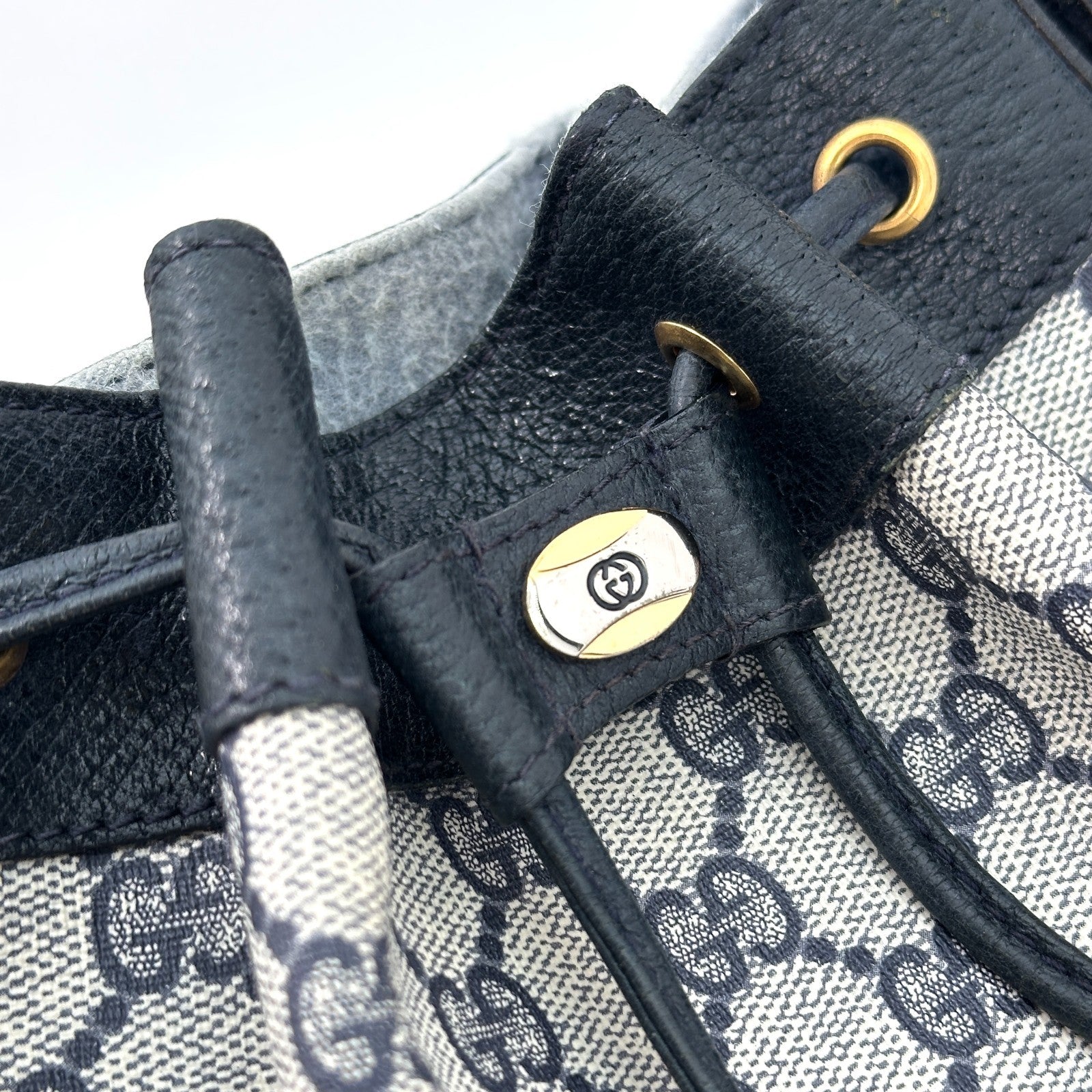 Gucci Sherry Shoulder Bag - Navy, Leather
