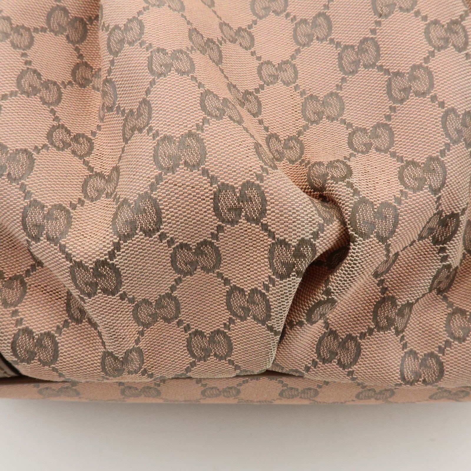 Gucci 2Way Bag - Pink, GG Canvas, Leather