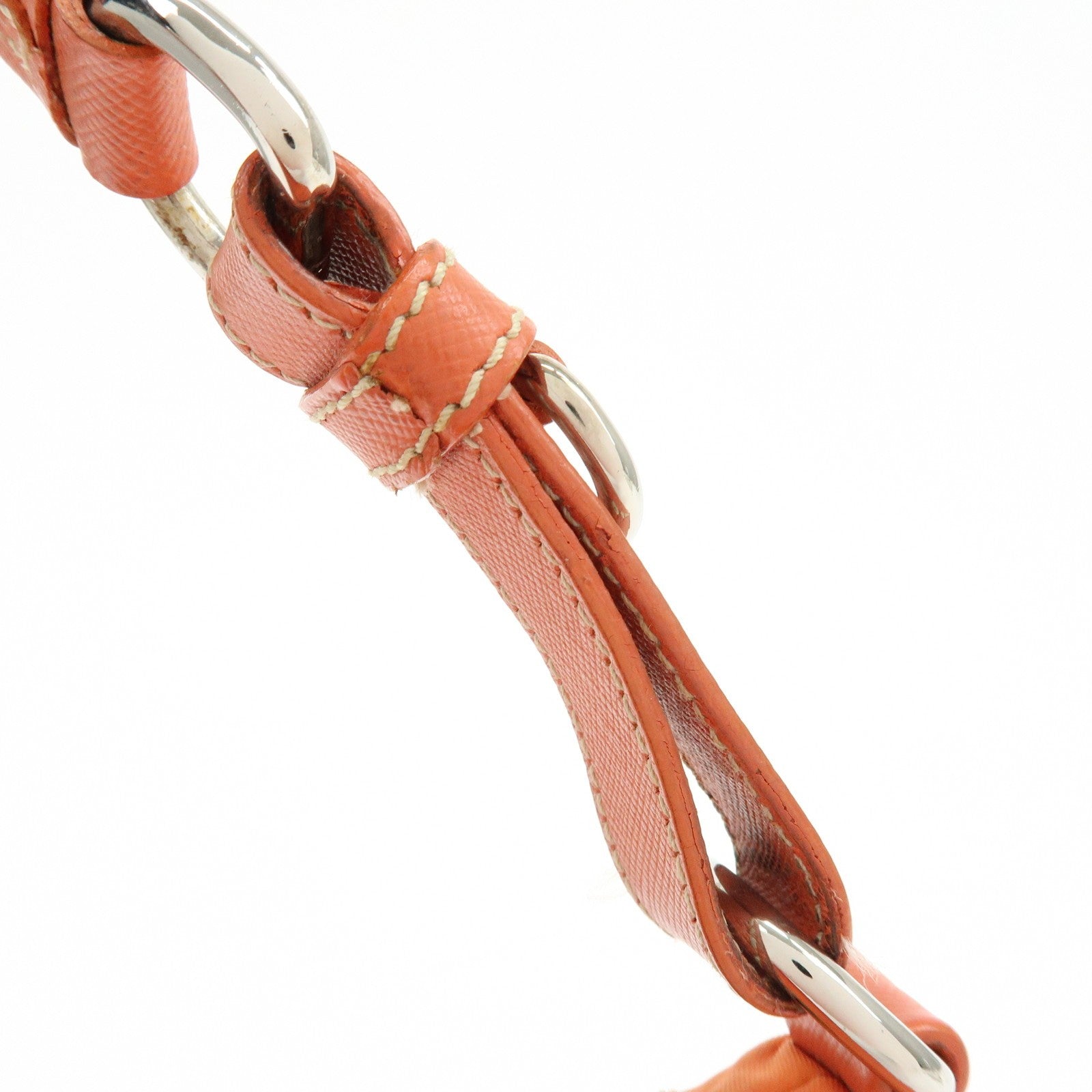 Prada Shoulder Bag - Orange, Nylon, Leather