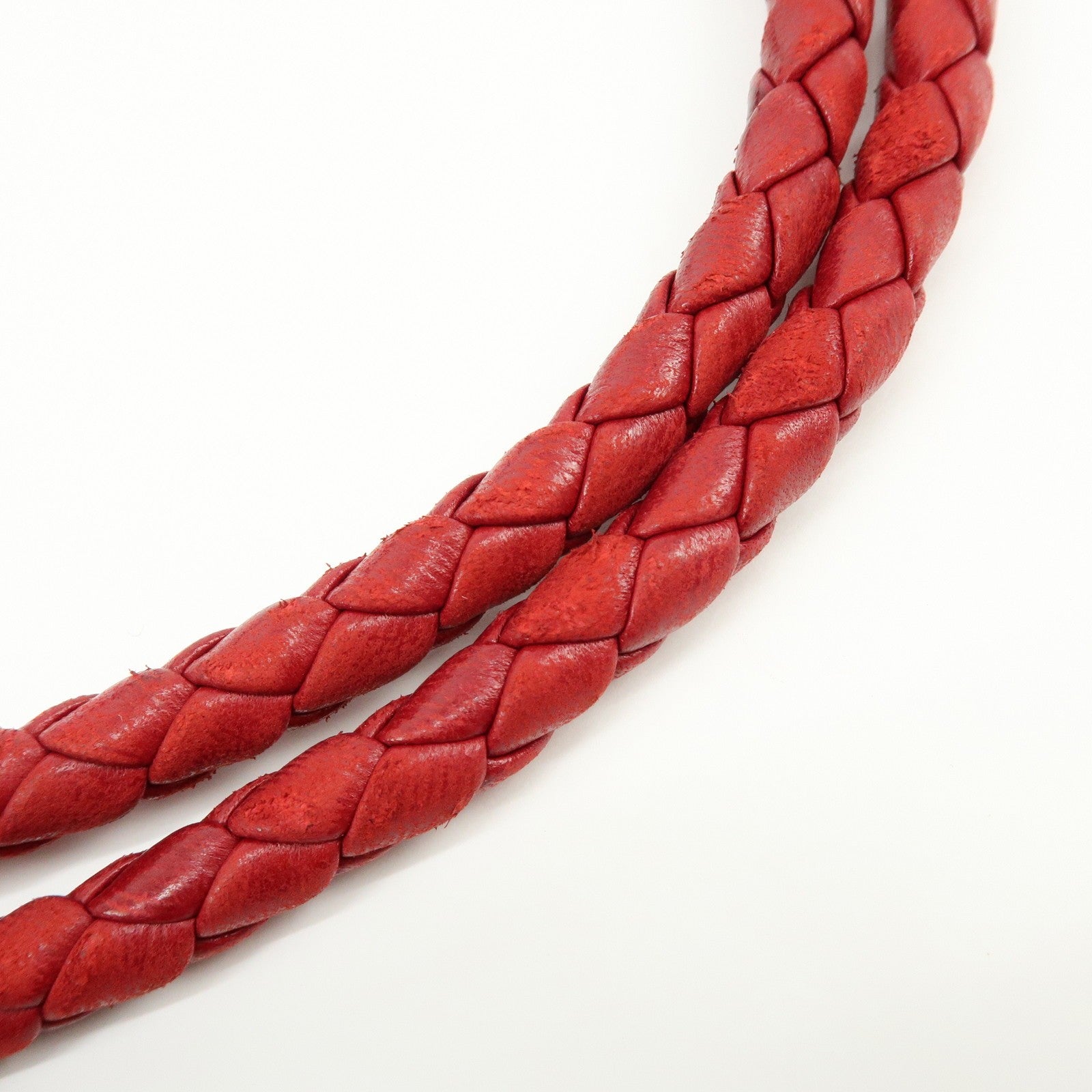 Bottega Veneta Intrecciato Shoulder Bag - Red, Leather