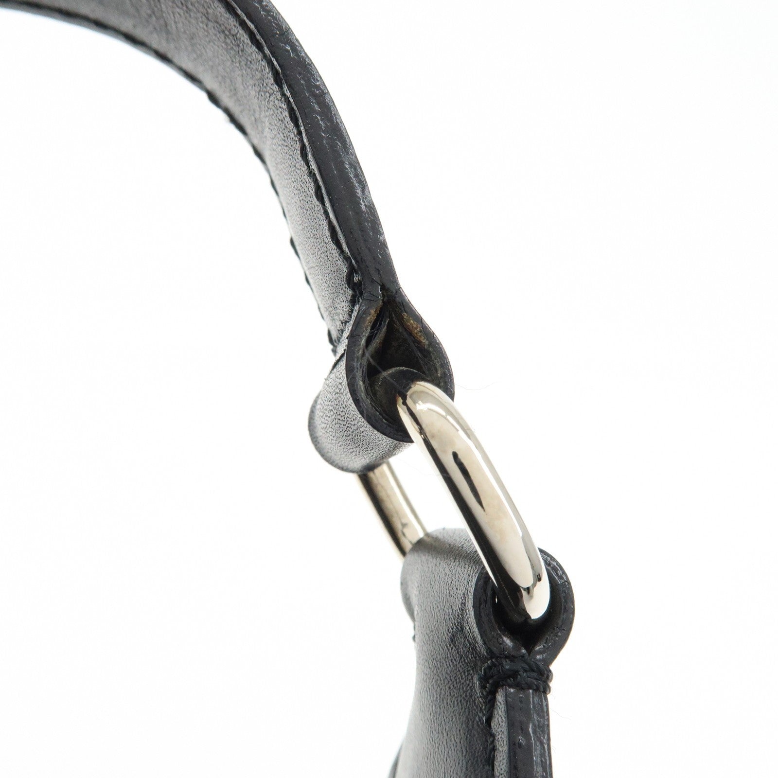 Celine C Macadam Hand Bag - Black, Canvas, Leather