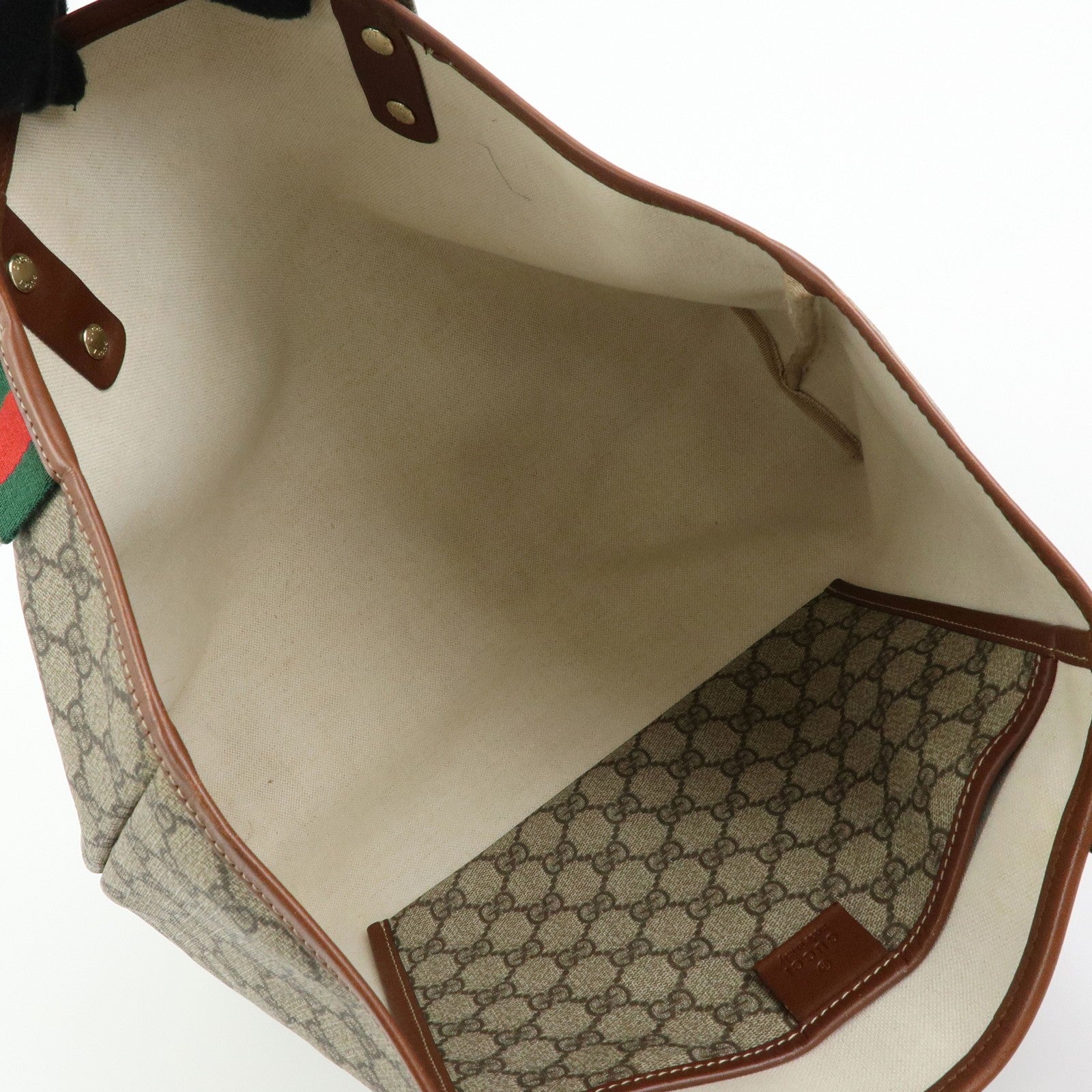 Gucci Tote Bag - Brown, GG Supreme Leather