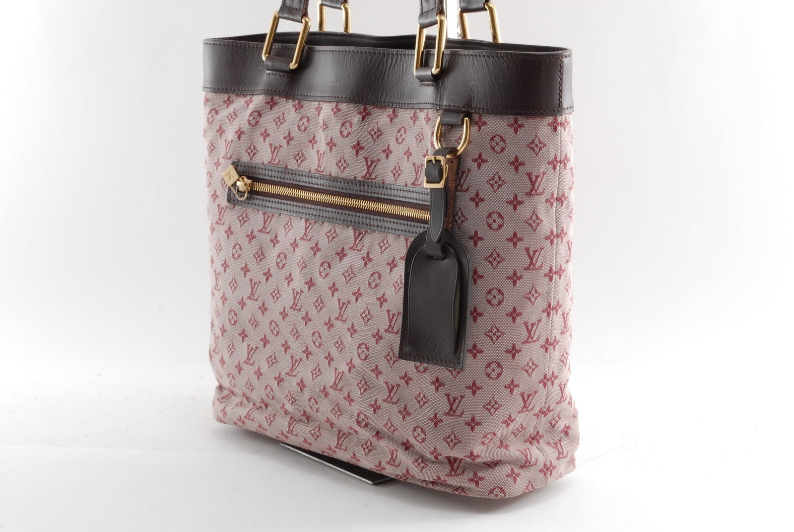 Louis Vuitton Lucille GM Tote Bag - Red Beige Brown, Canvas