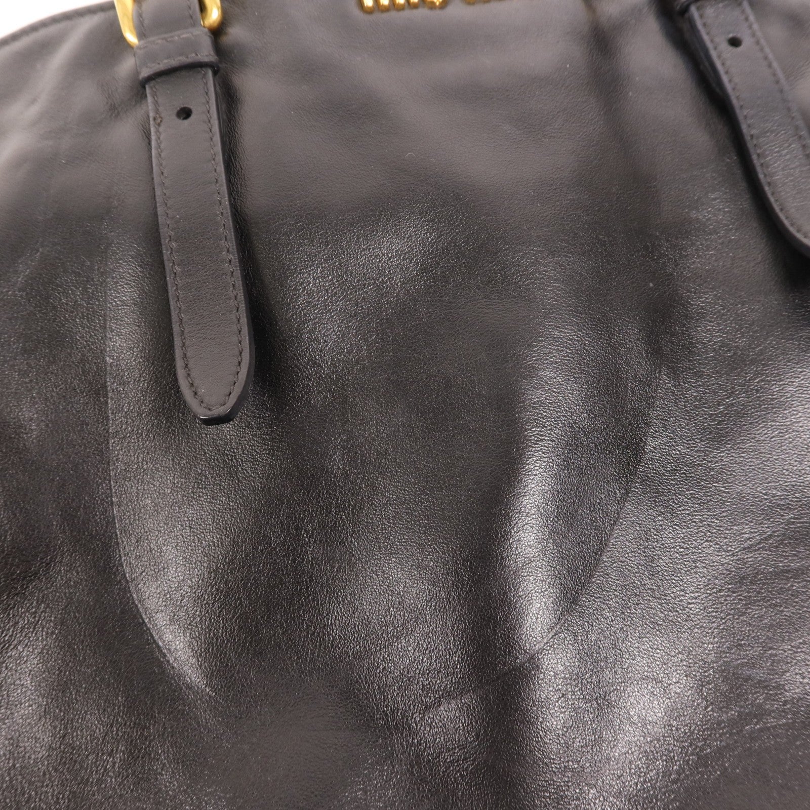 Miu Miu GHW Tote Bag - Black, Lambskin Leather 