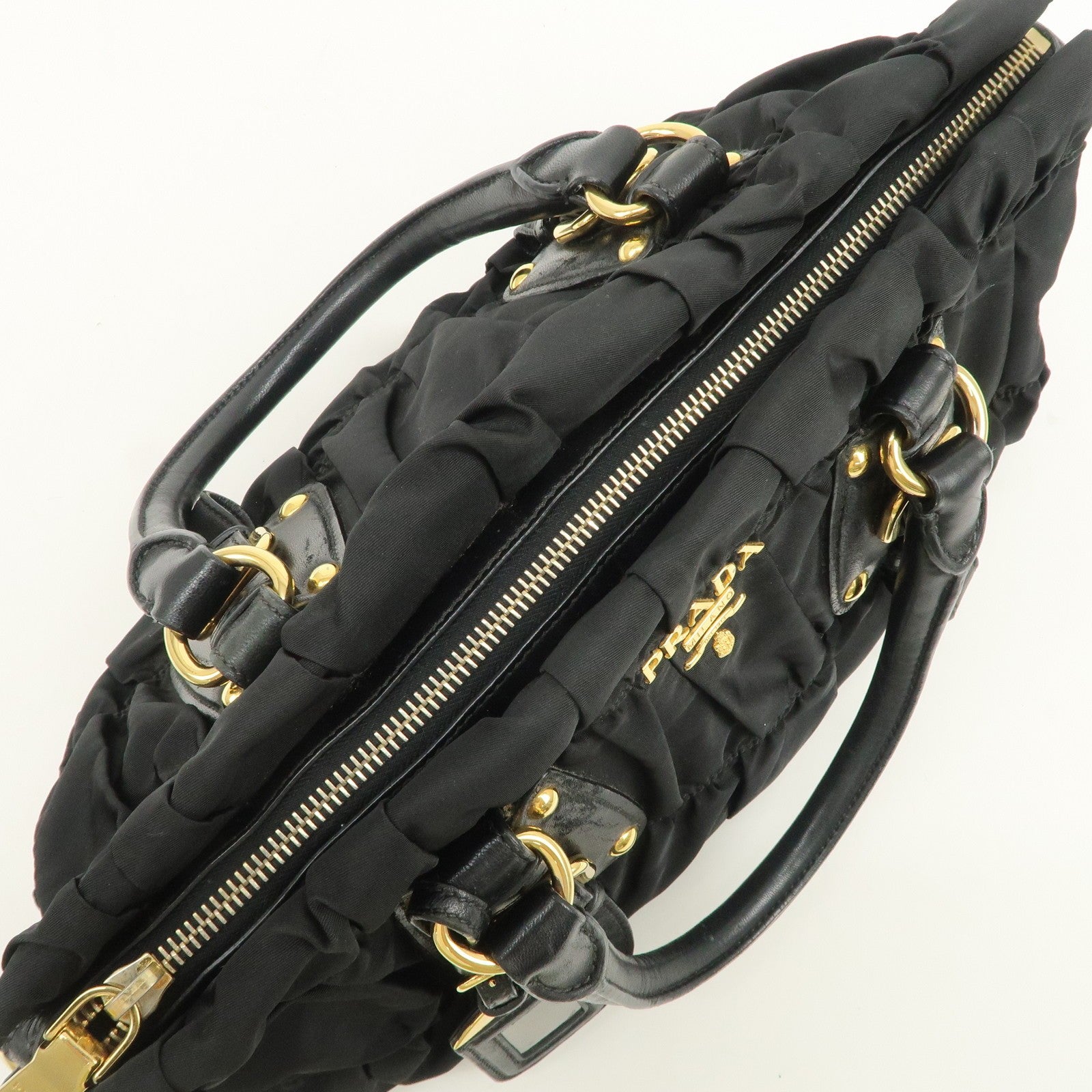 Prada Hand& Shoulder Bag - Black, Nylon Leather