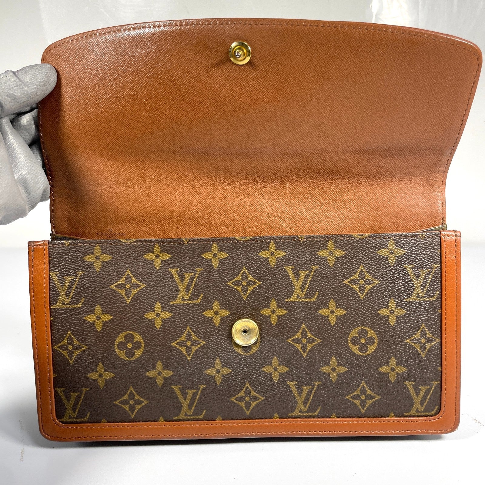 Louis Vuitton Pochette Dam GM Monogram Clutch Bag - Brown, PVC